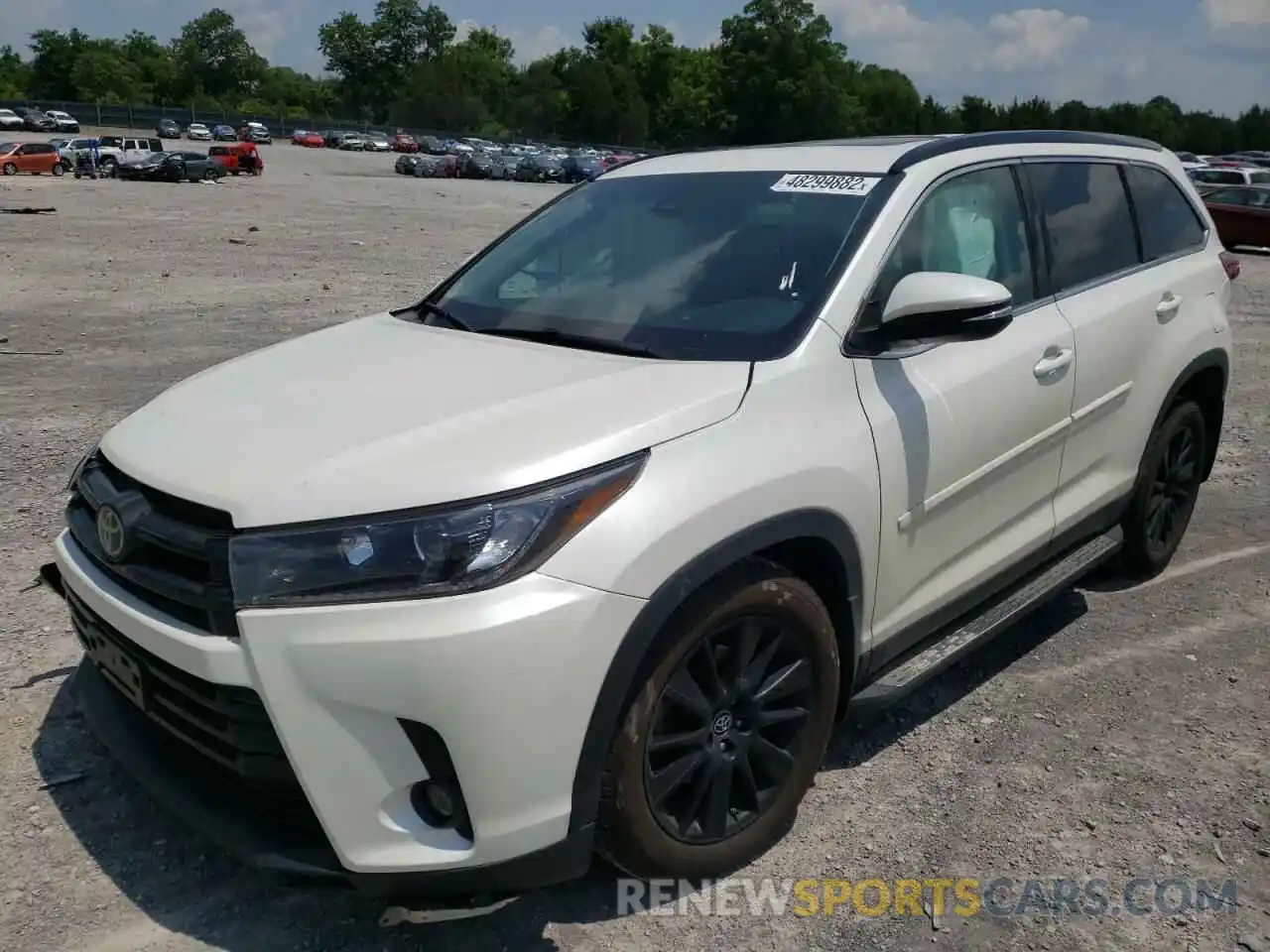 2 Photograph of a damaged car 5TDJZRFH6KS577255 TOYOTA HIGHLANDER 2019