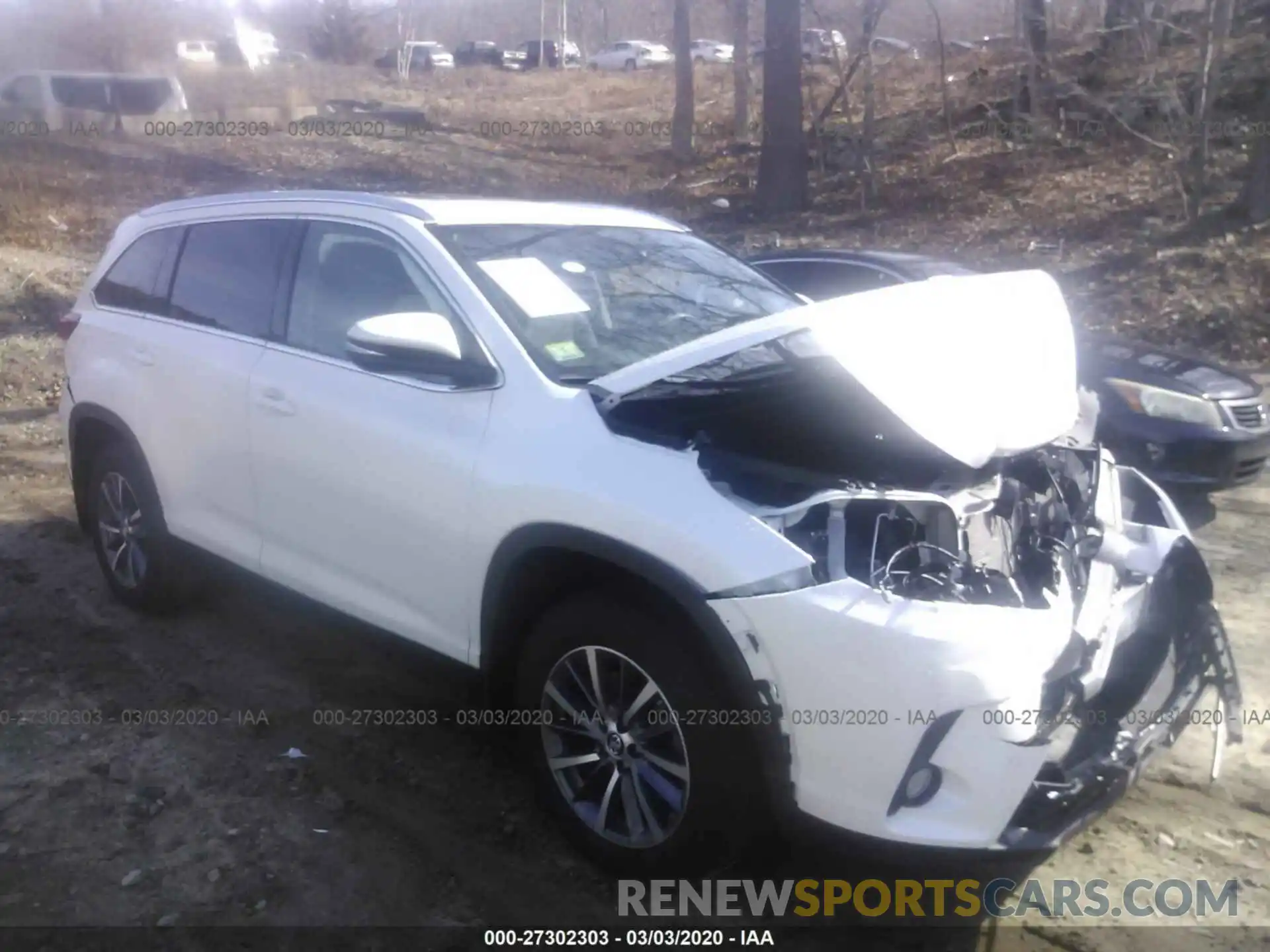 1 Photograph of a damaged car 5TDJZRFH6KS589115 TOYOTA HIGHLANDER 2019