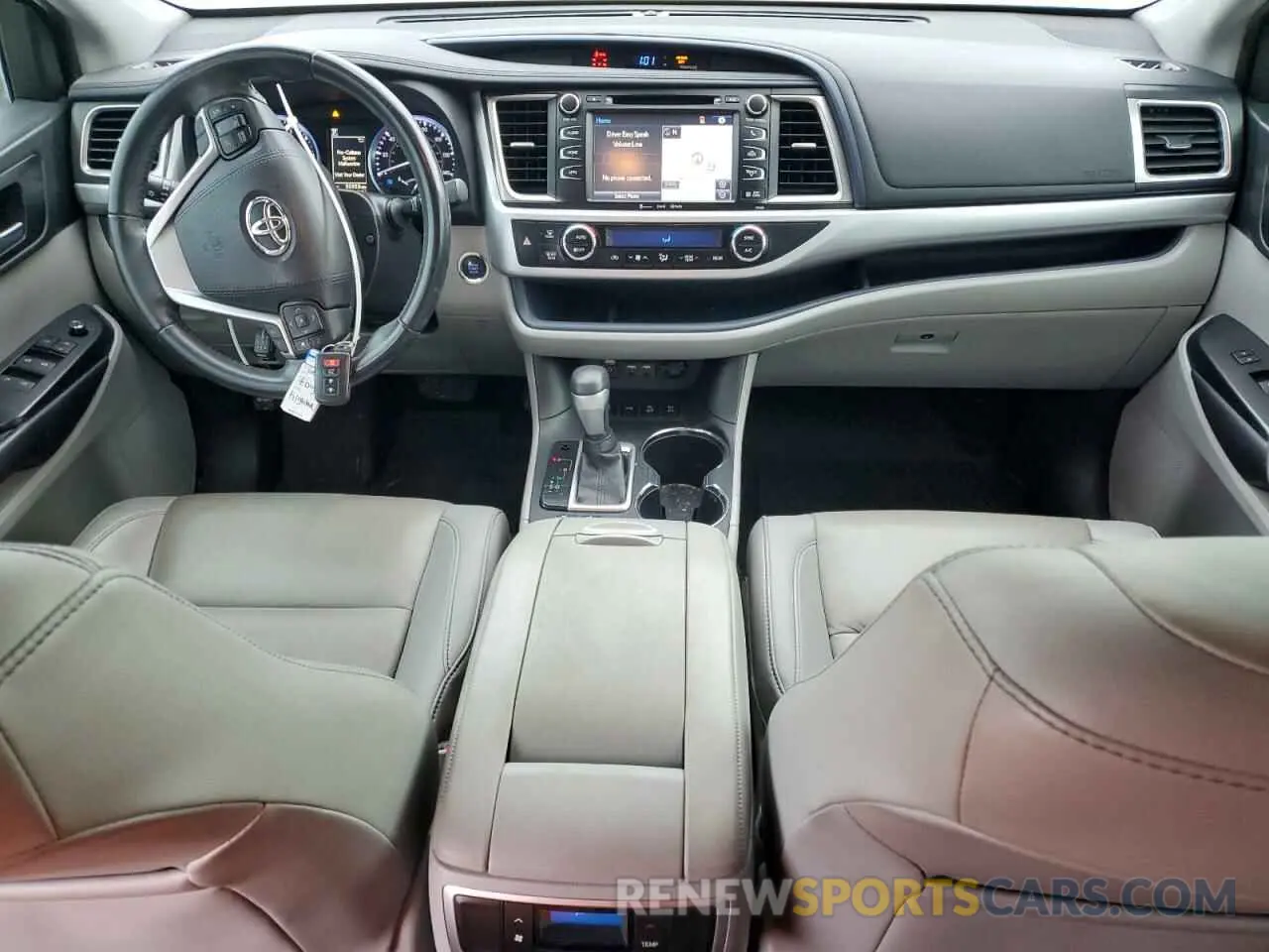 8 Photograph of a damaged car 5TDJZRFH6KS600792 TOYOTA HIGHLANDER 2019