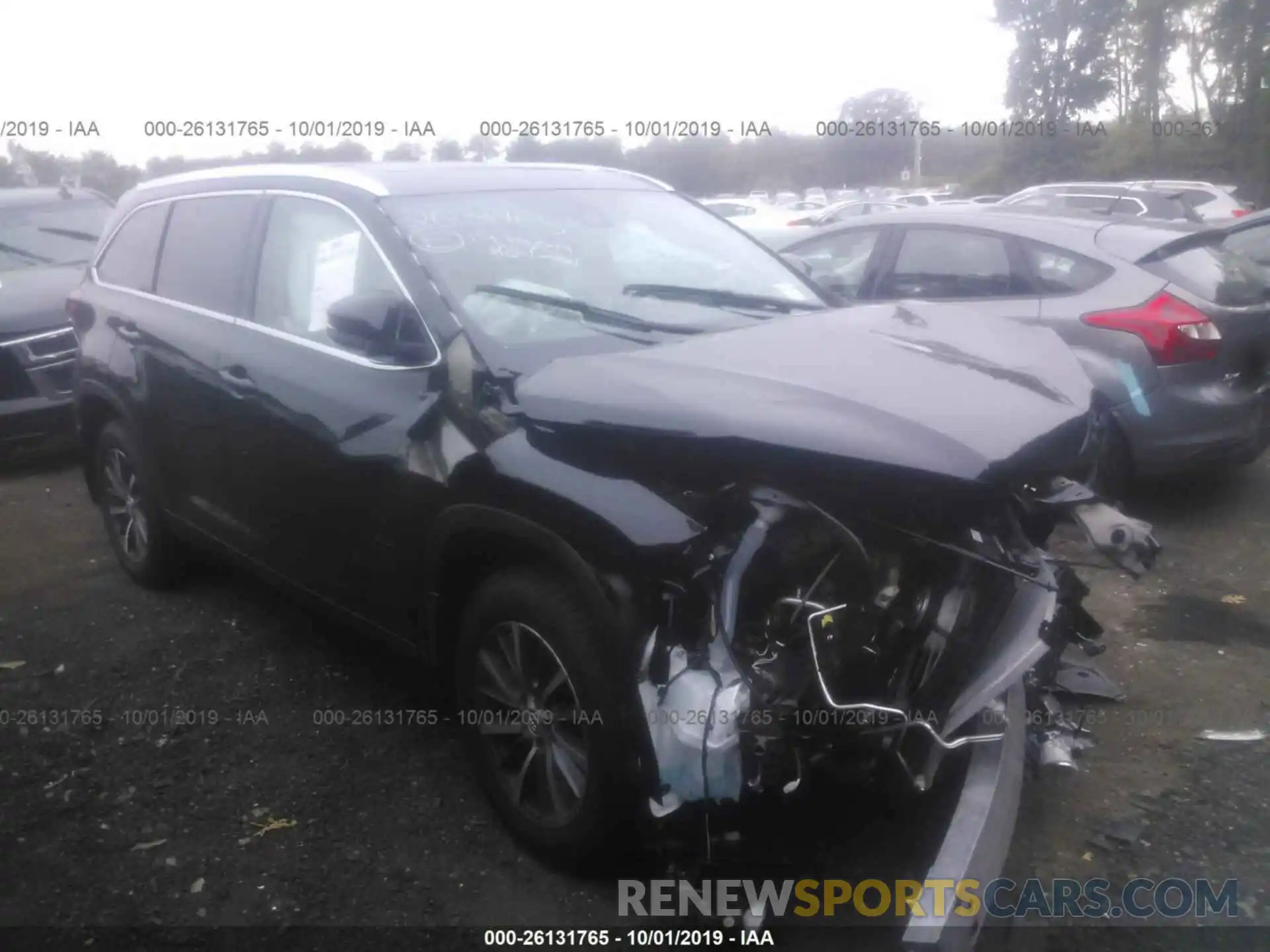 1 Photograph of a damaged car 5TDJZRFH6KS704571 TOYOTA HIGHLANDER 2019