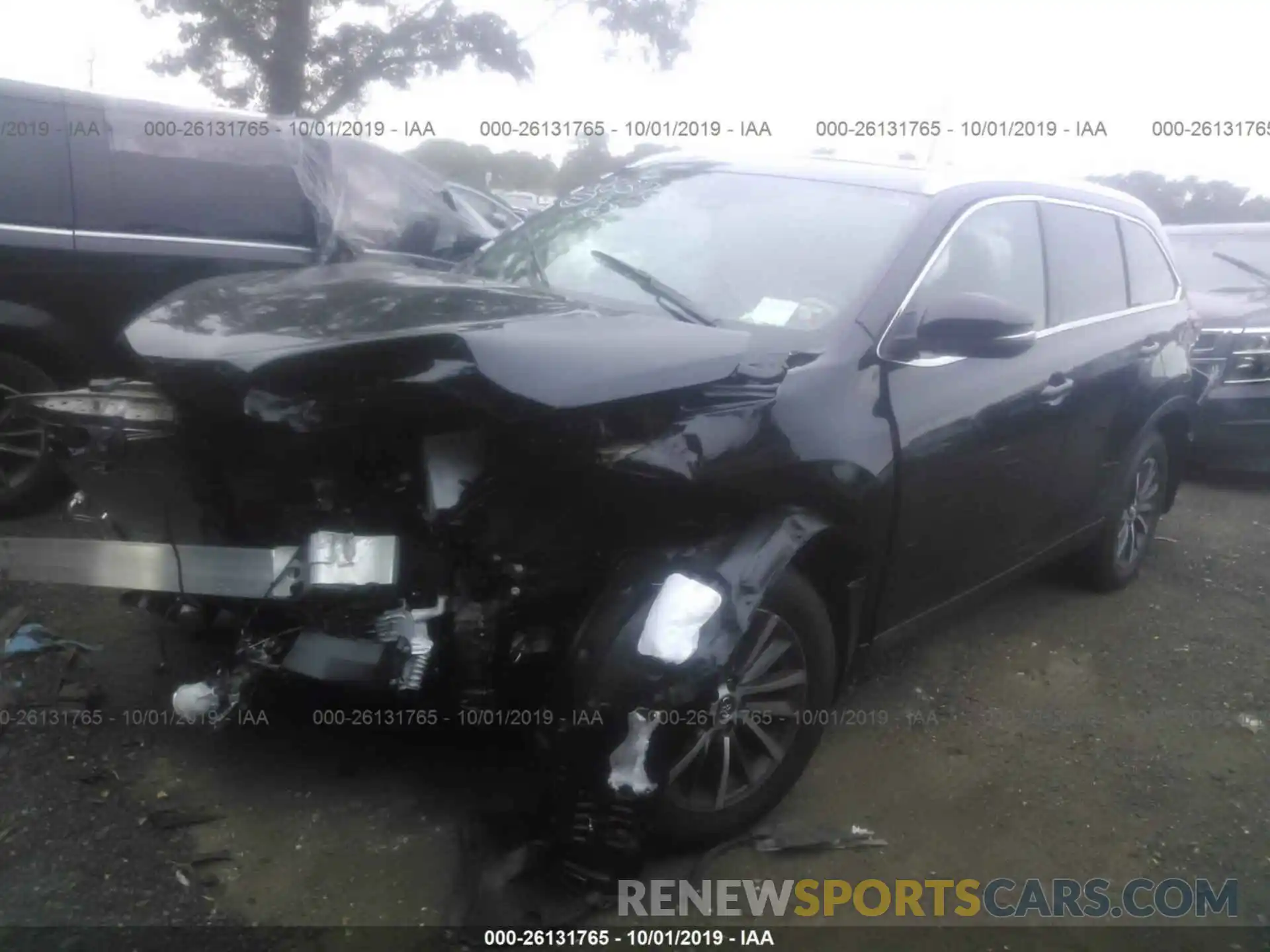 2 Photograph of a damaged car 5TDJZRFH6KS704571 TOYOTA HIGHLANDER 2019