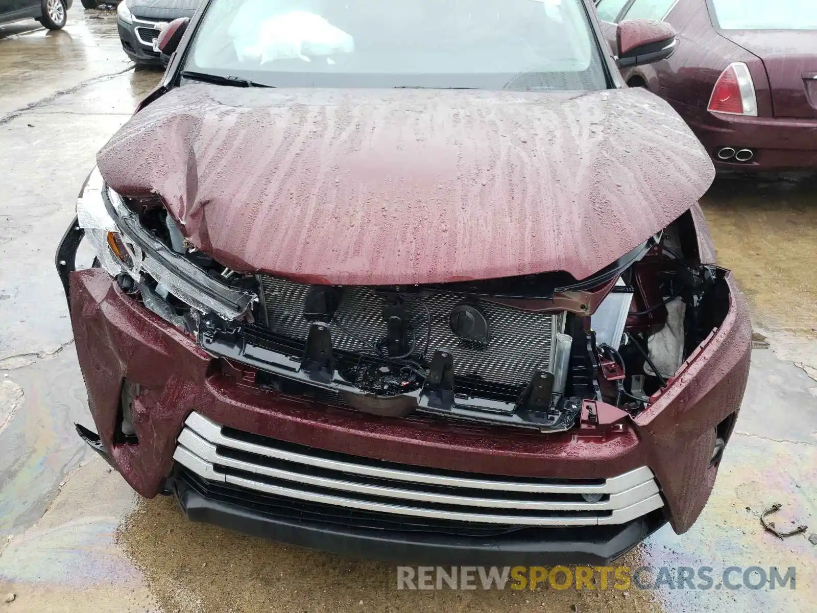 7 Photograph of a damaged car 5TDJZRFH6KS927550 TOYOTA HIGHLANDER 2019