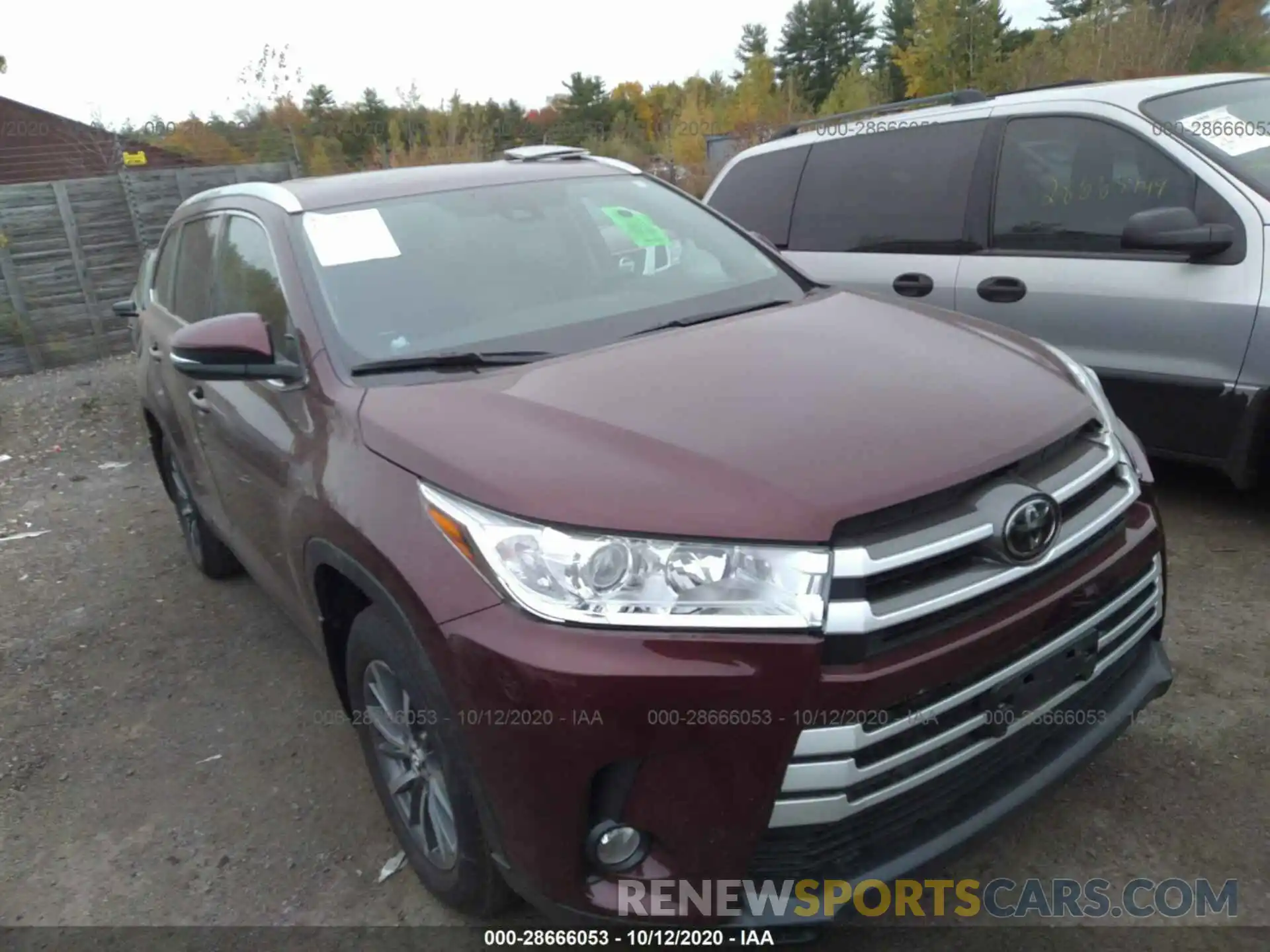 1 Photograph of a damaged car 5TDJZRFH6KS940752 TOYOTA HIGHLANDER 2019