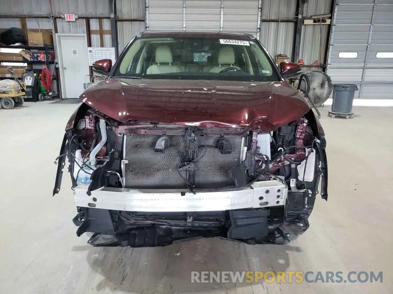 5 Photograph of a damaged car 5TDJZRFH7KS708483 TOYOTA HIGHLANDER 2019