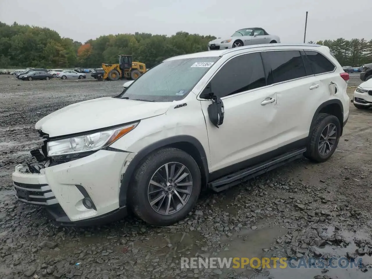 1 Photograph of a damaged car 5TDJZRFH8KS600339 TOYOTA HIGHLANDER 2019