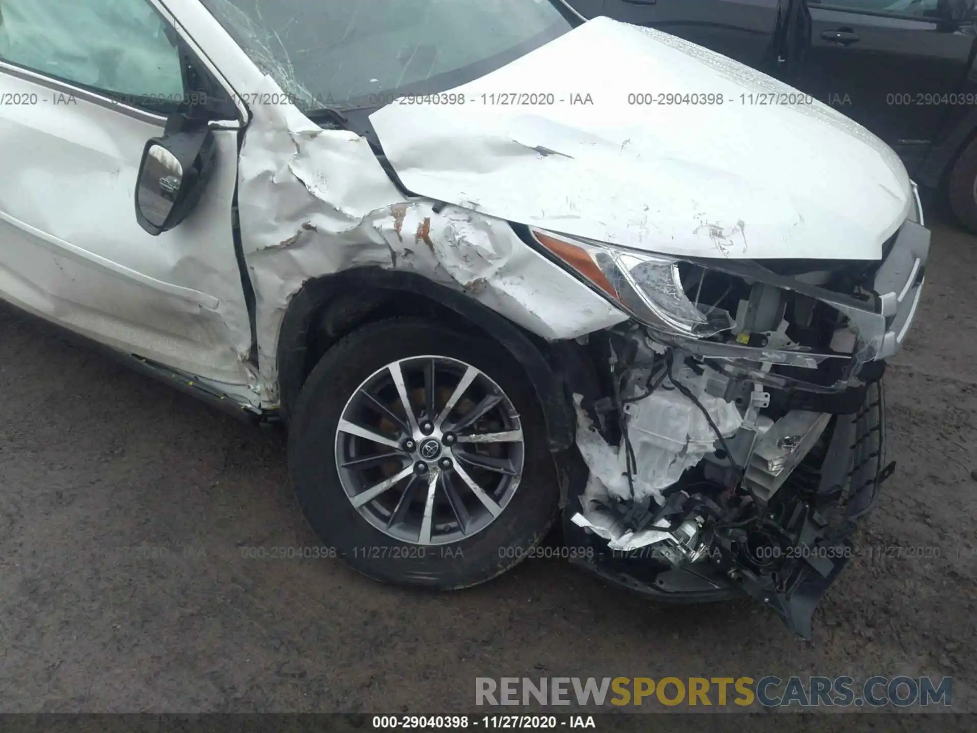 6 Photograph of a damaged car 5TDJZRFH8KS711263 TOYOTA HIGHLANDER 2019