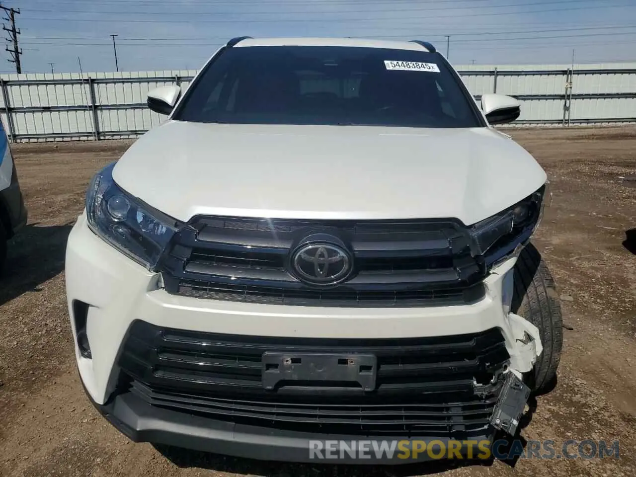 5 Photograph of a damaged car 5TDJZRFH8KS919434 TOYOTA HIGHLANDER 2019