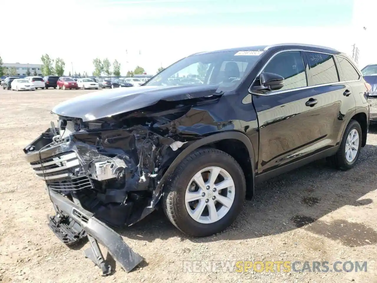 2 Photograph of a damaged car 5TDJZRFH9KS745230 TOYOTA HIGHLANDER 2019