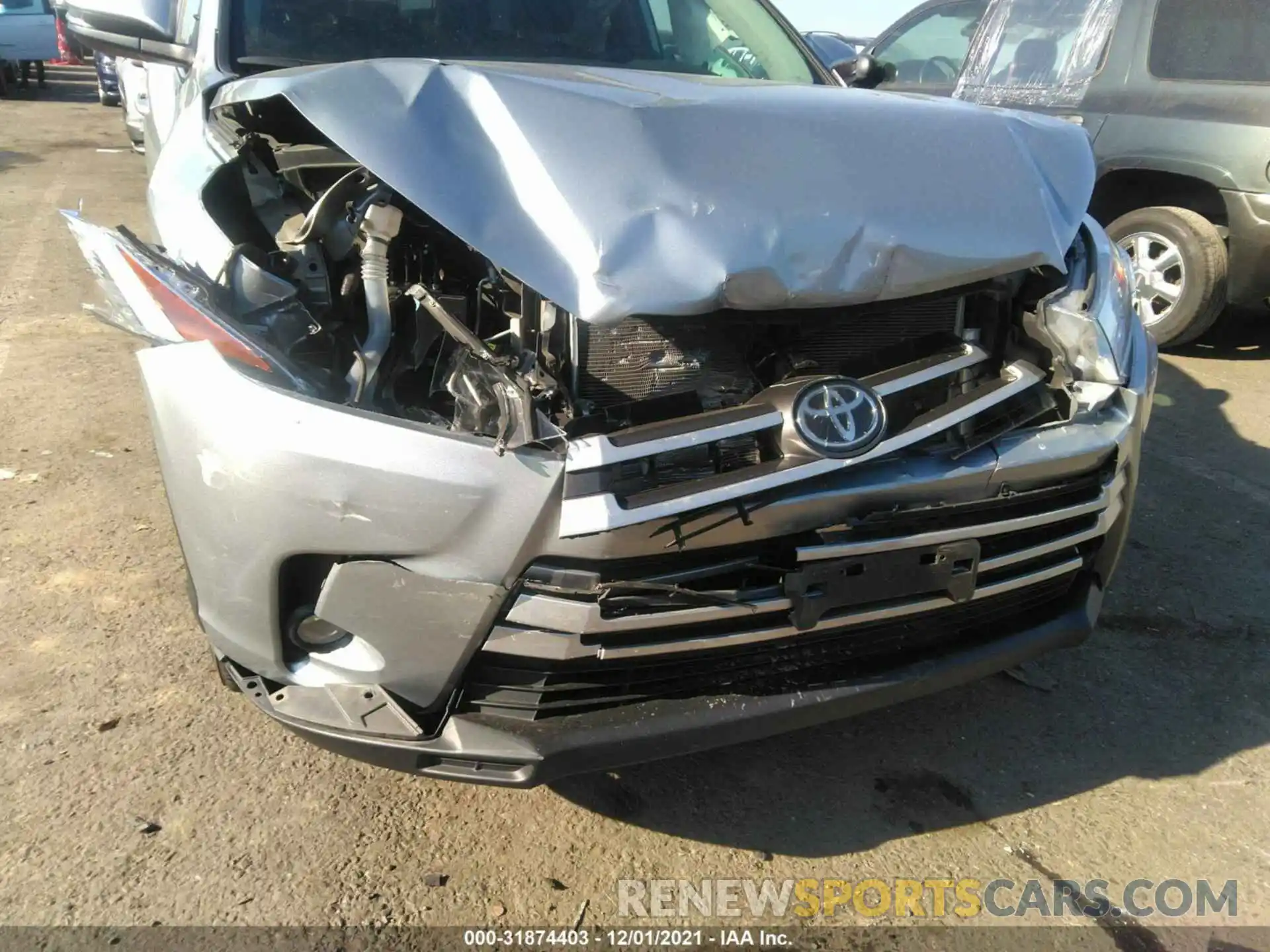 6 Photograph of a damaged car 5TDJZRFHXKS603050 TOYOTA HIGHLANDER 2019