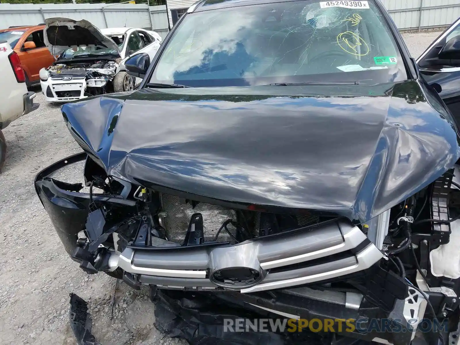 7 Photograph of a damaged car 5TDJZRFHXKS624514 TOYOTA HIGHLANDER 2019