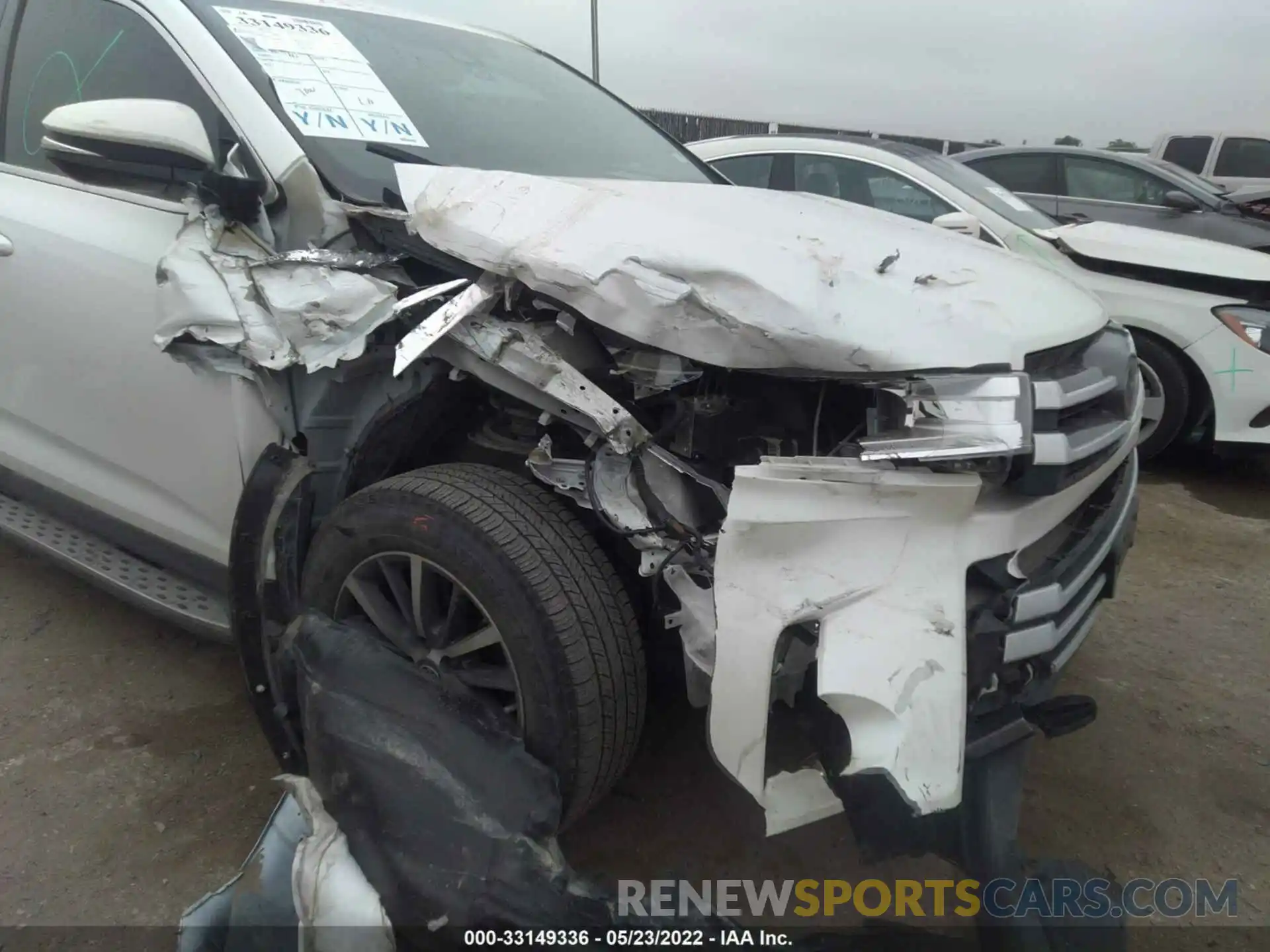 6 Photograph of a damaged car 5TDKZRFH1KS301781 TOYOTA HIGHLANDER 2019