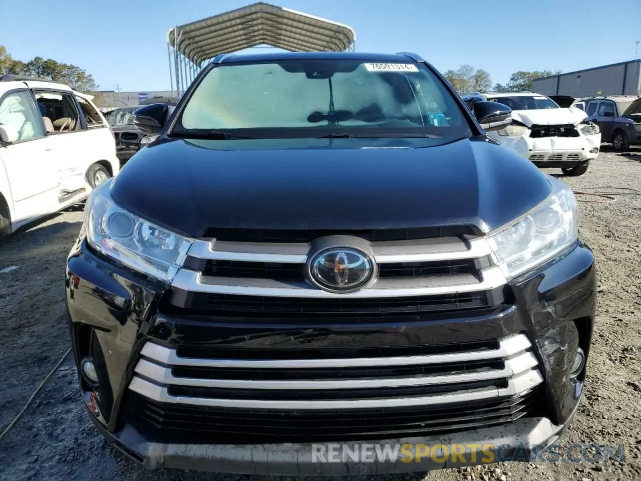 5 Photograph of a damaged car 5TDKZRFH1KS562280 TOYOTA HIGHLANDER 2019