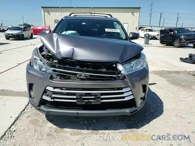 14 Photograph of a damaged car 5TDKZRFH1KS564580 TOYOTA HIGHLANDER 2019