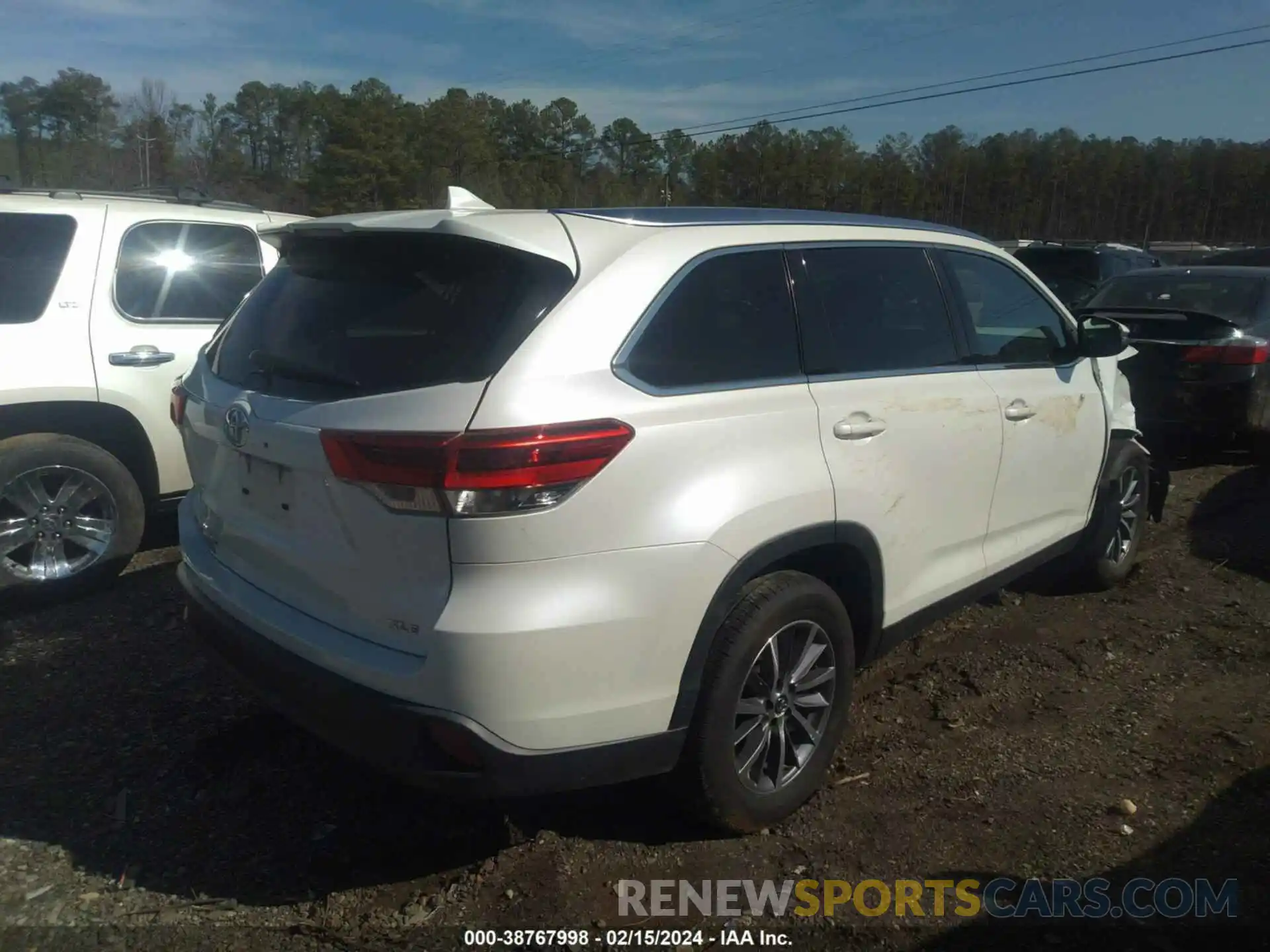 20 Photograph of a damaged car 5TDKZRFH3KS314189 TOYOTA HIGHLANDER 2019