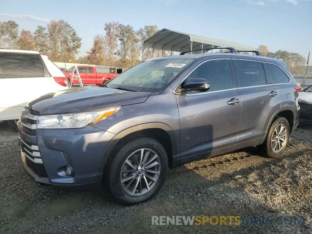 1 Photograph of a damaged car 5TDKZRFH3KS322759 TOYOTA HIGHLANDER 2019
