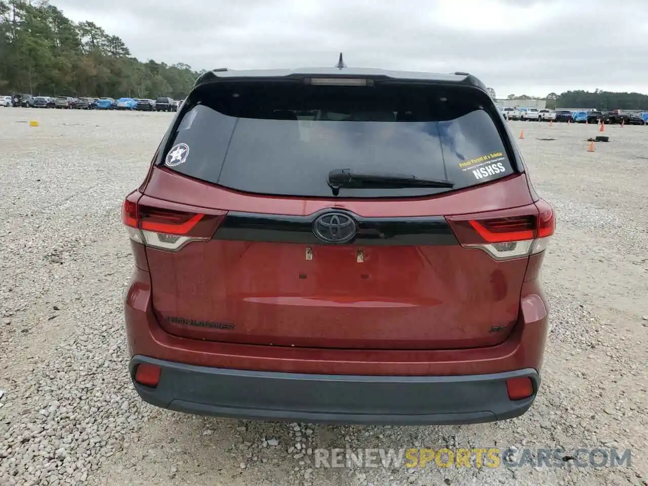 6 Photograph of a damaged car 5TDKZRFH4KS330191 TOYOTA HIGHLANDER 2019