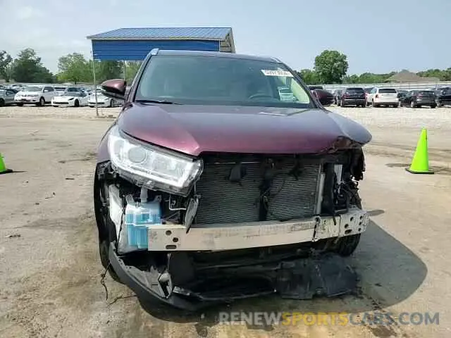 11 Photograph of a damaged car 5TDKZRFH4KS348934 TOYOTA HIGHLANDER 2019