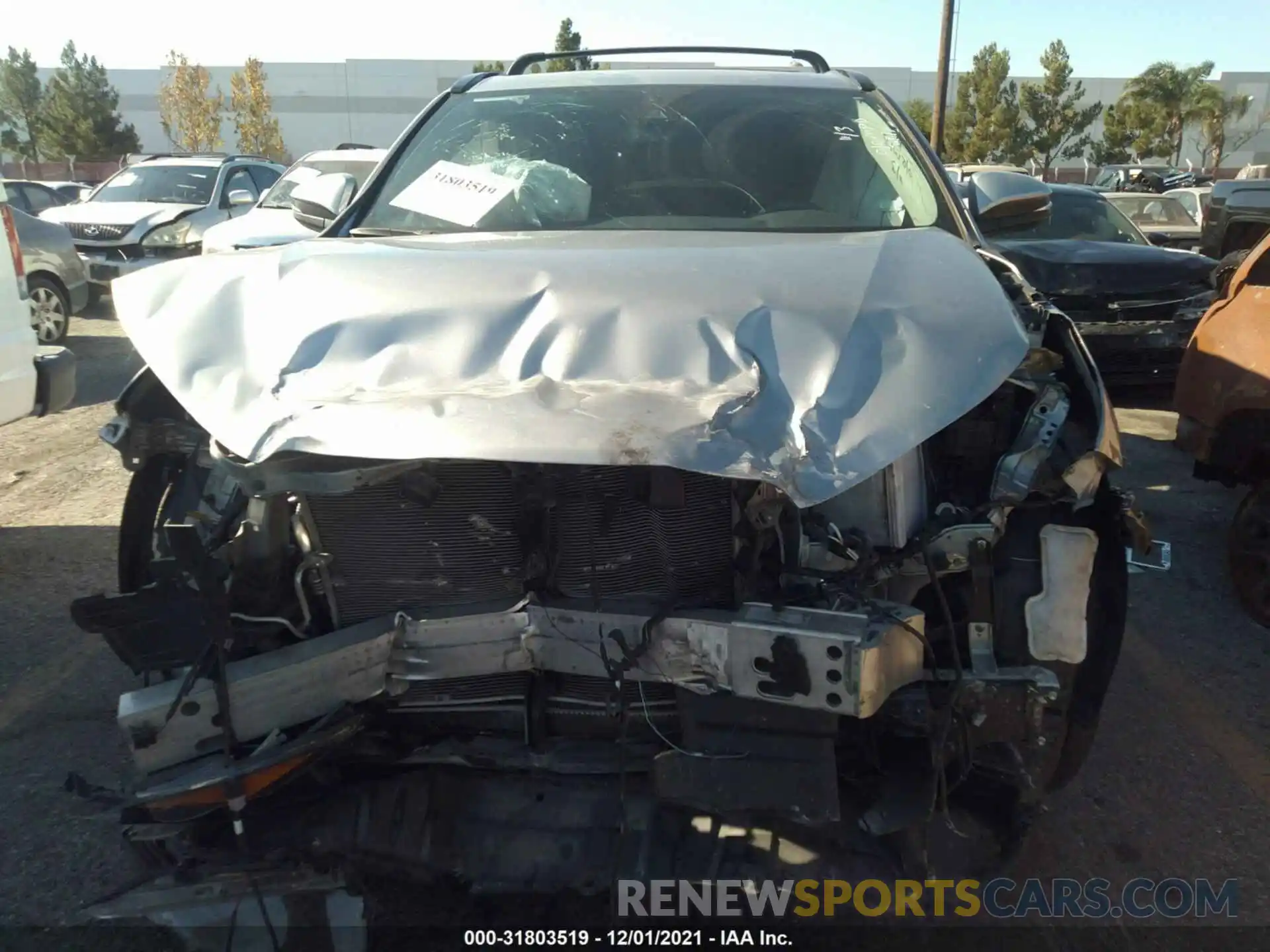 6 Photograph of a damaged car 5TDKZRFH4KS568123 TOYOTA HIGHLANDER 2019