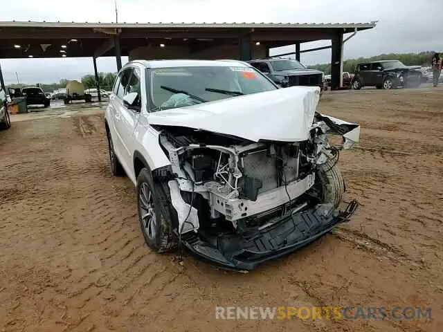 14 Photograph of a damaged car 5TDKZRFH5KS553176 TOYOTA HIGHLANDER 2019