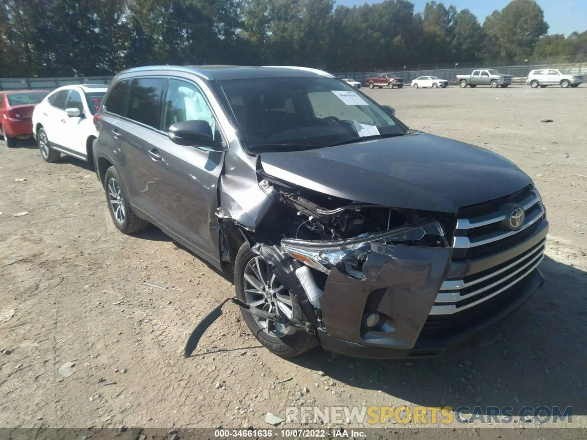 6 Photograph of a damaged car 5TDKZRFH5KS564601 TOYOTA HIGHLANDER 2019