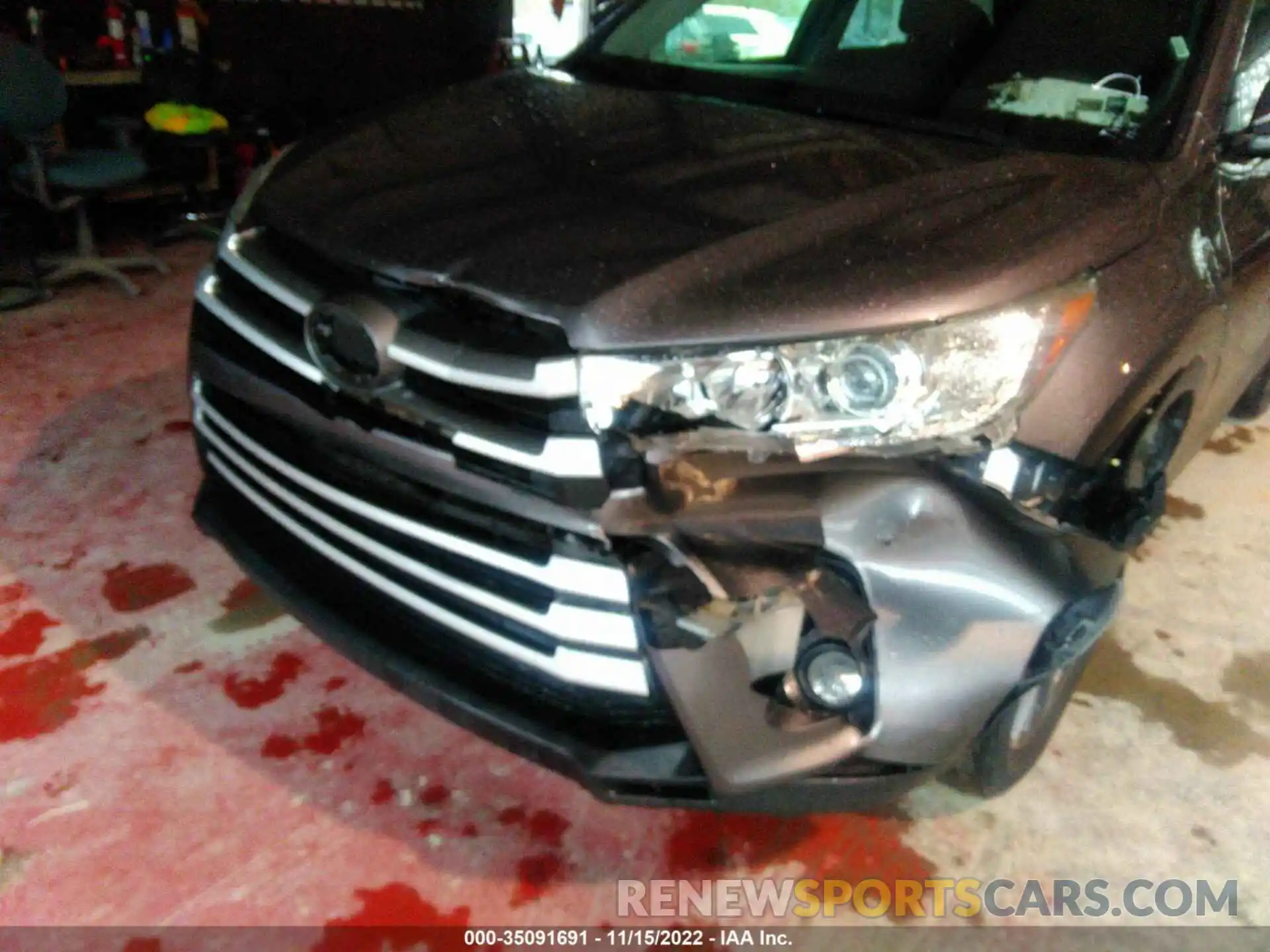 6 Photograph of a damaged car 5TDKZRFH6KS310671 TOYOTA HIGHLANDER 2019