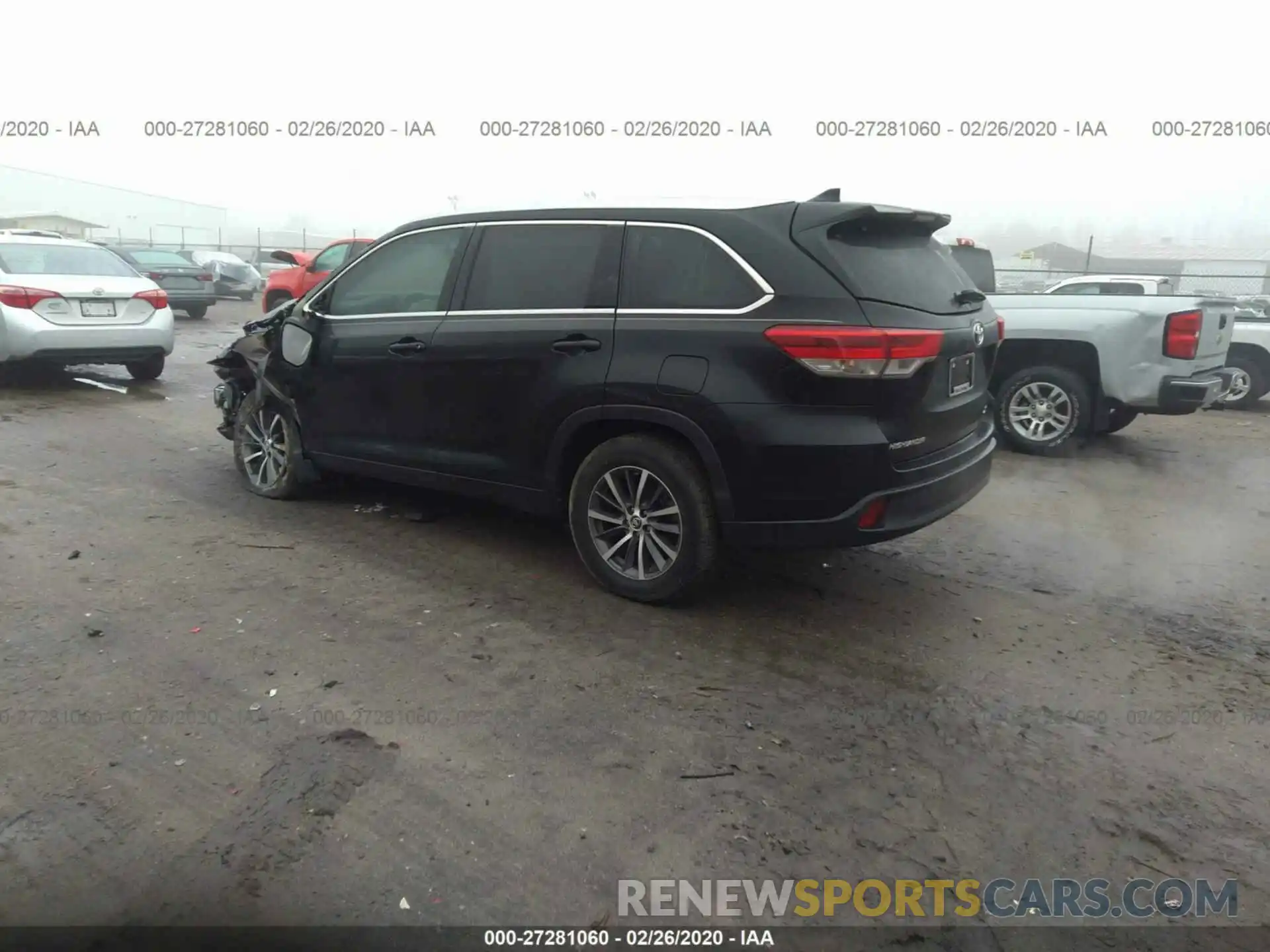 3 Photograph of a damaged car 5TDKZRFH7KS553678 TOYOTA HIGHLANDER 2019