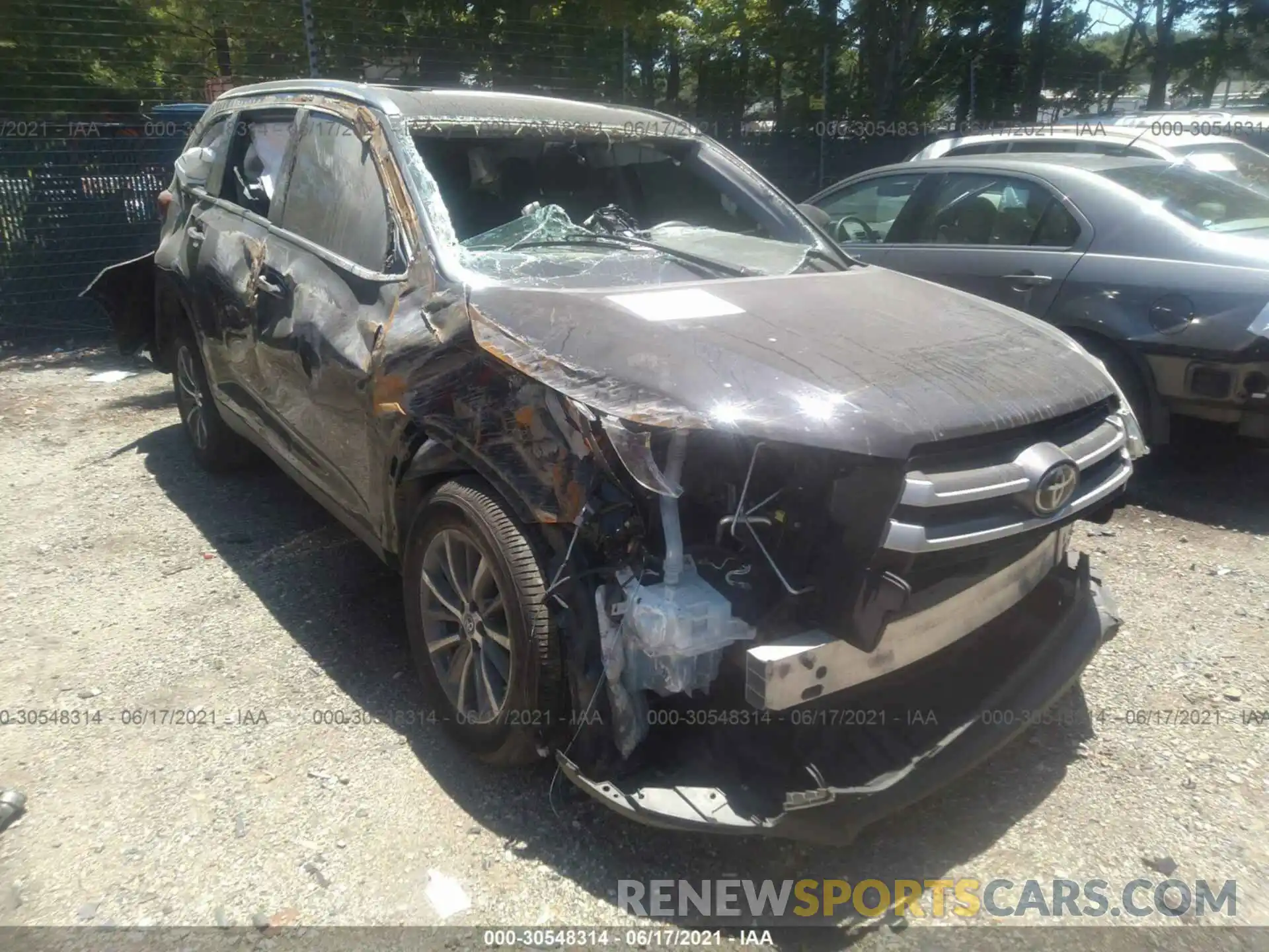 6 Photograph of a damaged car 5TDKZRFH8KS342148 TOYOTA HIGHLANDER 2019