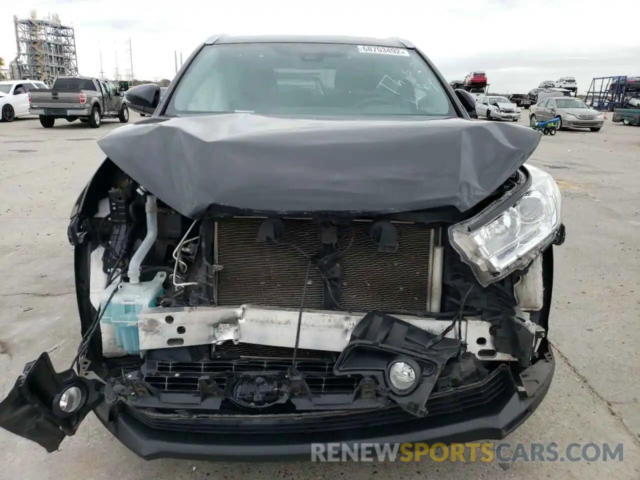 5 Photograph of a damaged car 5TDKZRFH9KS348136 TOYOTA HIGHLANDER 2019