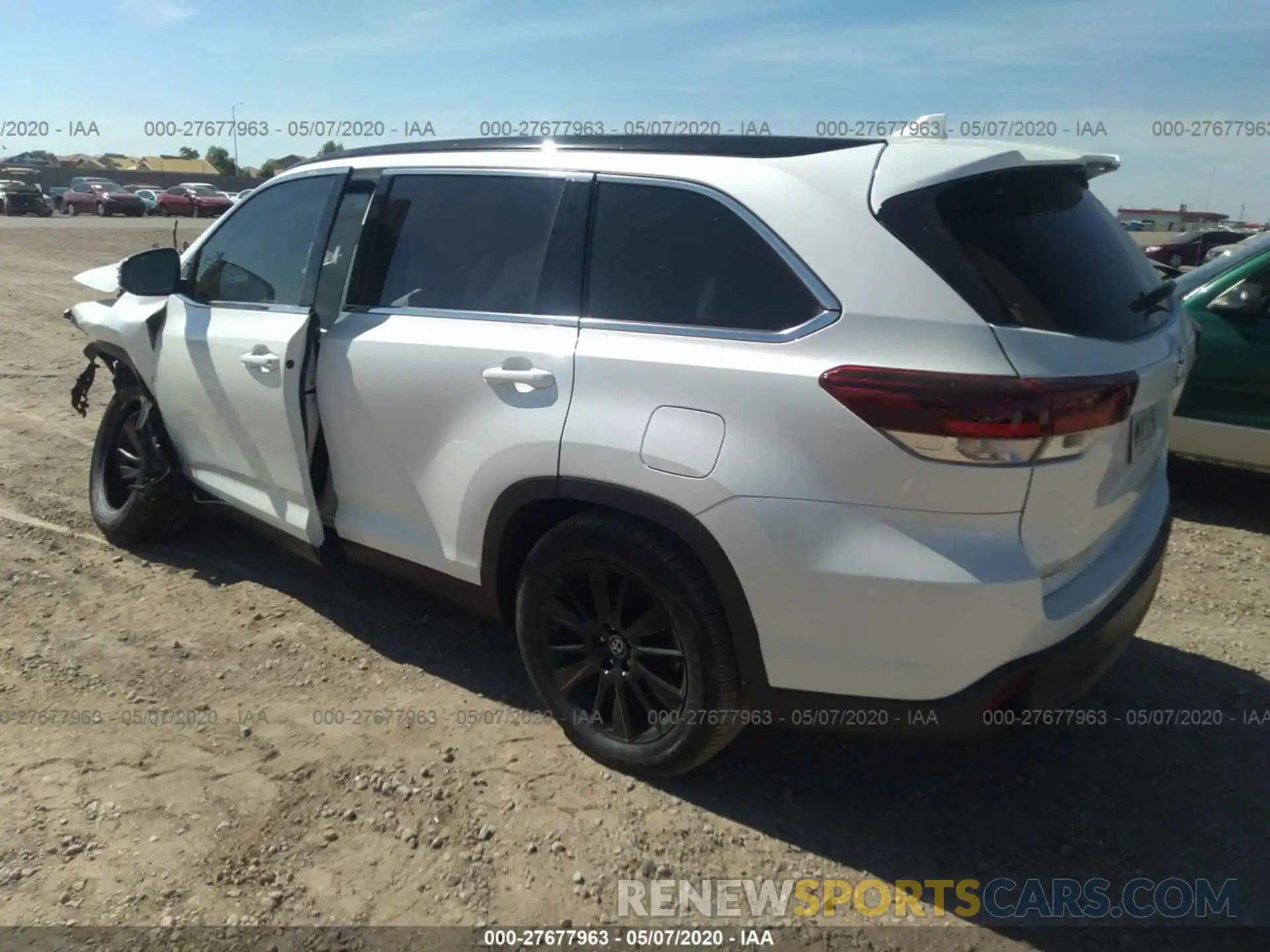 3 Photograph of a damaged car 5TDKZRFH9KS571325 TOYOTA HIGHLANDER 2019