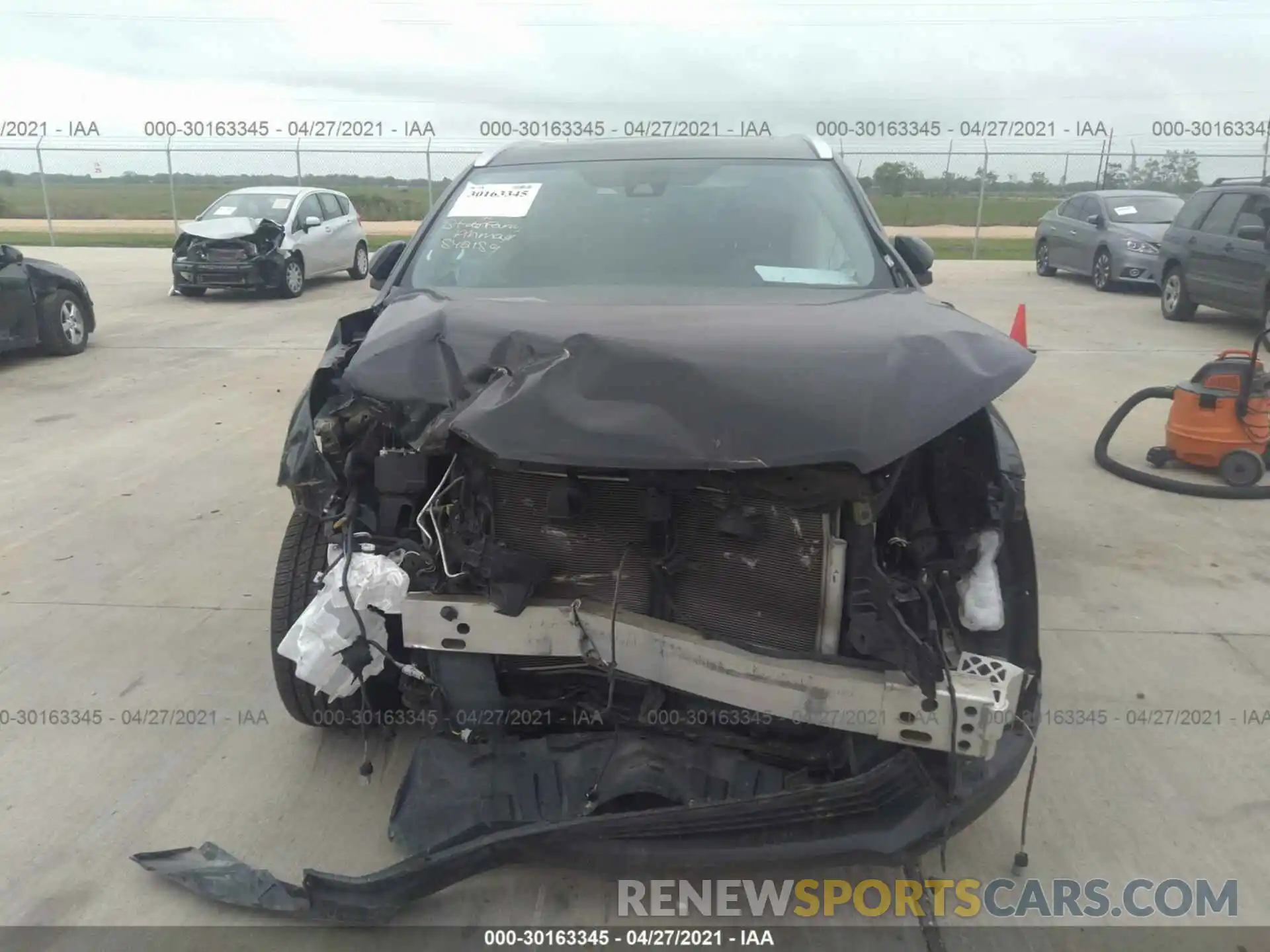 6 Photograph of a damaged car 5TDKZRFHXKS316764 TOYOTA HIGHLANDER 2019