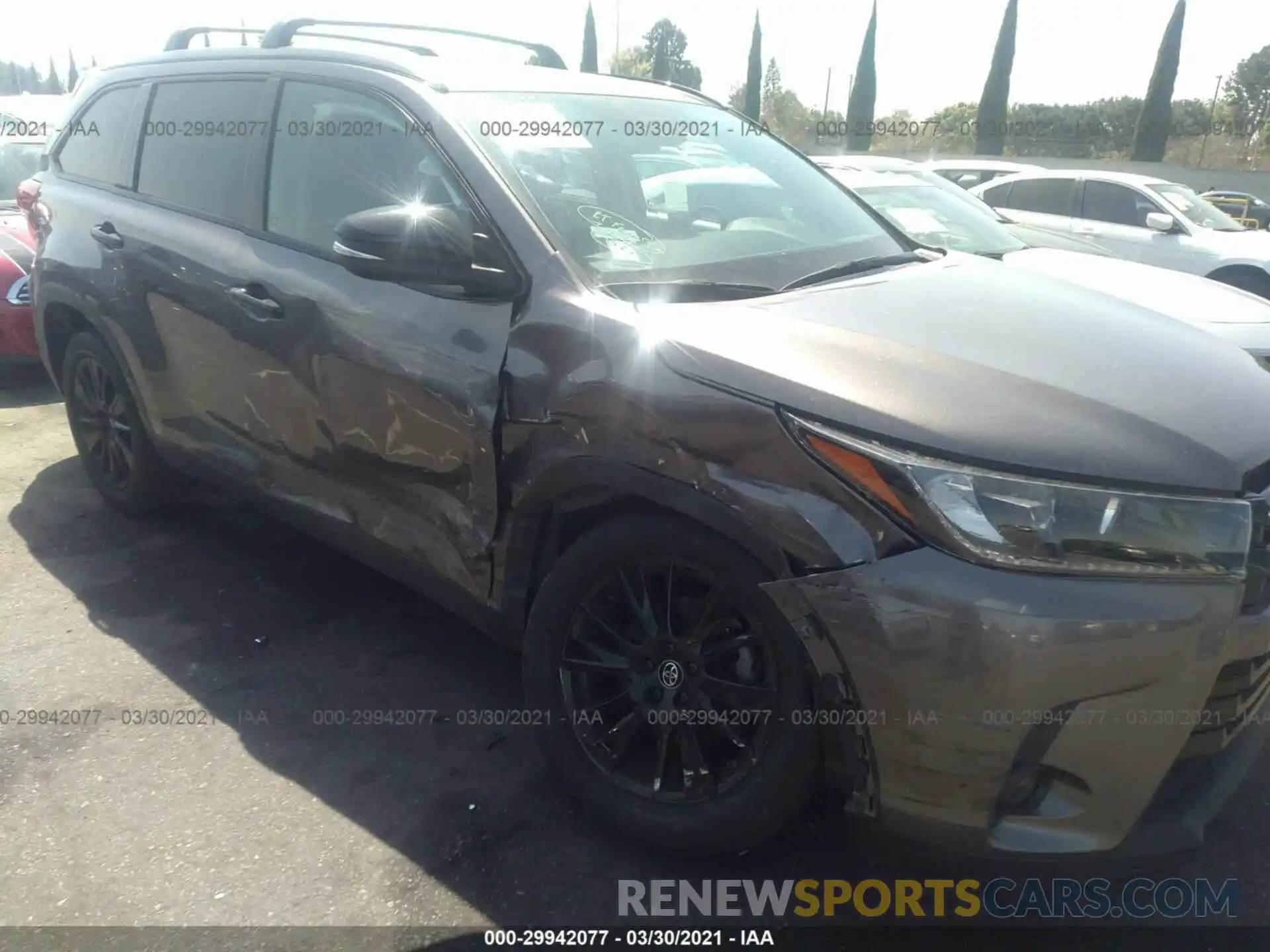 6 Photograph of a damaged car 5TDKZRFHXKS329711 TOYOTA HIGHLANDER 2019