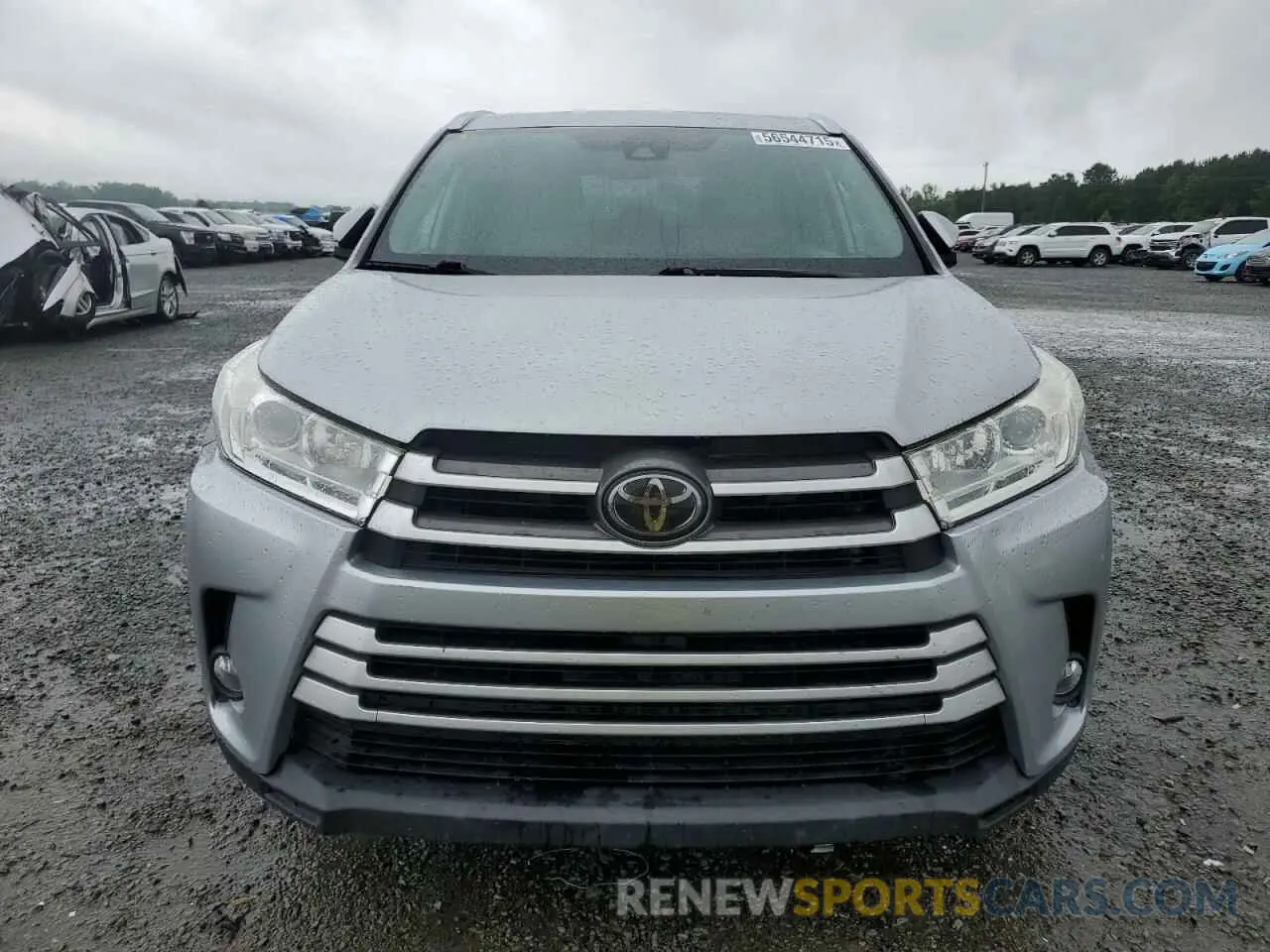 5 Photograph of a damaged car 5TDKZRFHXKS552573 TOYOTA HIGHLANDER 2019