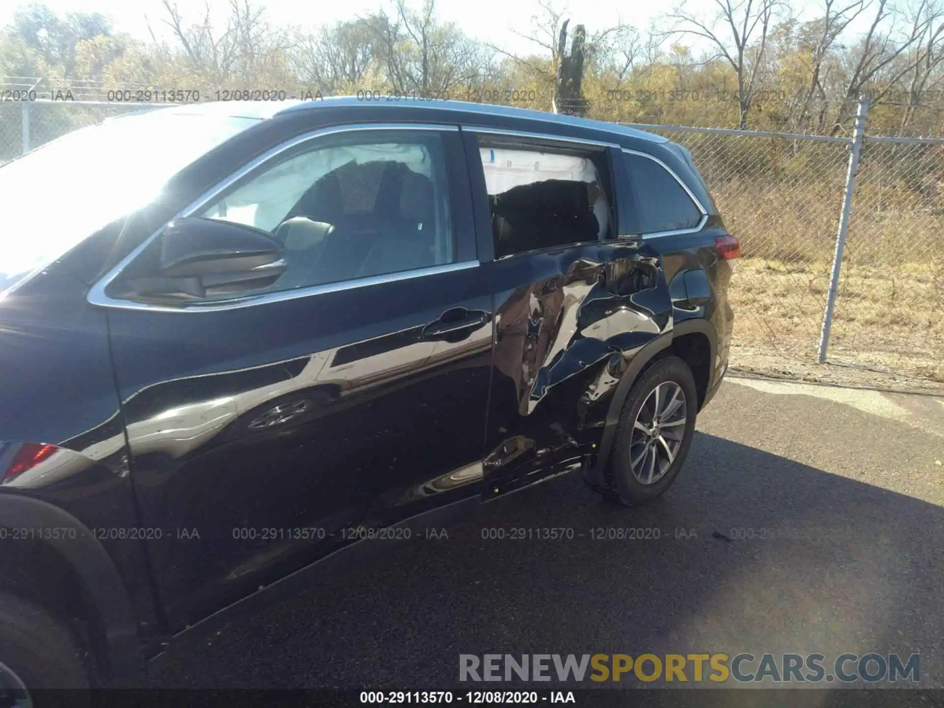 6 Photograph of a damaged car 5TDKZRFHXKS574444 TOYOTA HIGHLANDER 2019