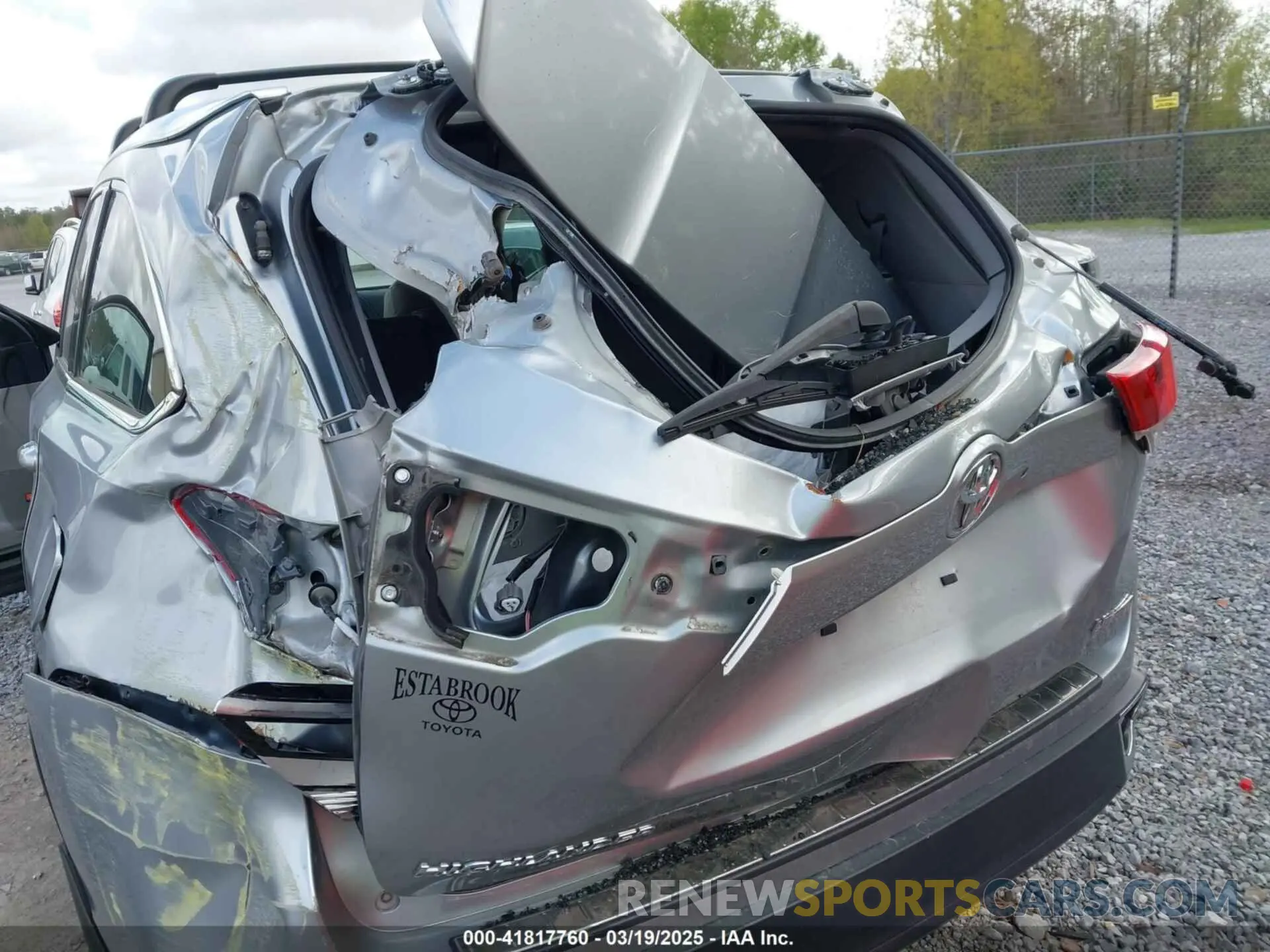 6 Photograph of a damaged car 5TDYZRFH2KS289201 TOYOTA HIGHLANDER 2019