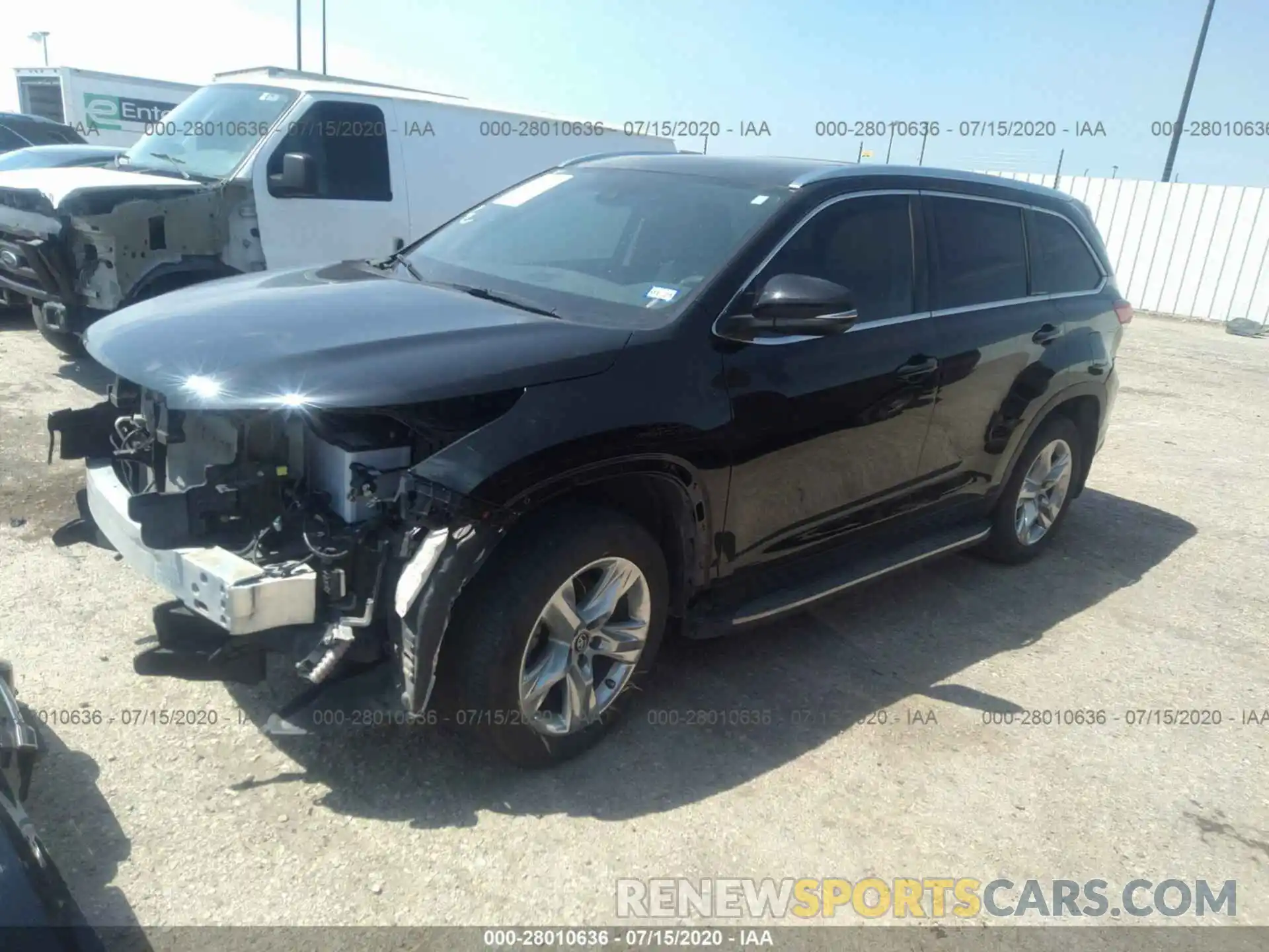 2 Photograph of a damaged car 5TDYZRFH2KS308930 TOYOTA HIGHLANDER 2019