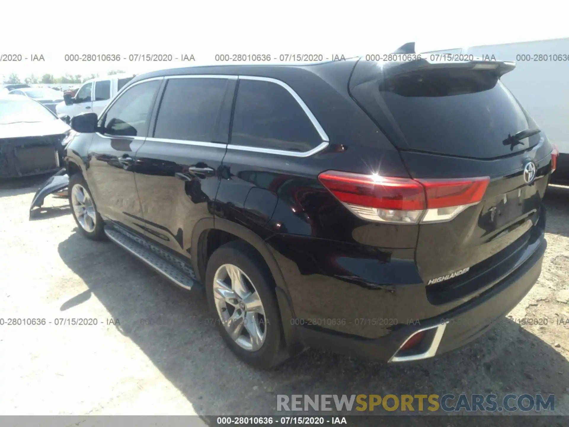 3 Photograph of a damaged car 5TDYZRFH2KS308930 TOYOTA HIGHLANDER 2019