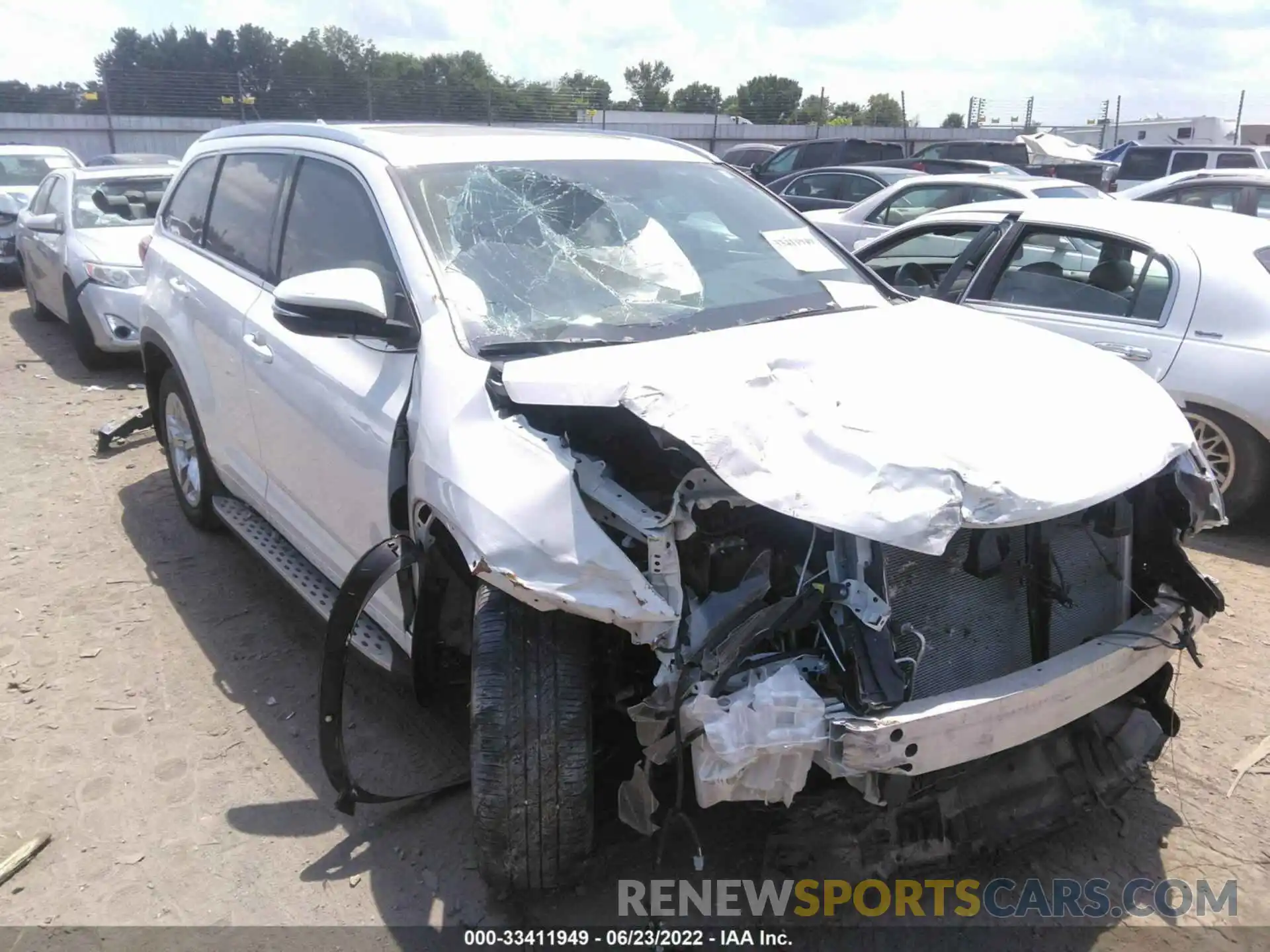 6 Photograph of a damaged car 5TDYZRFH2KS345654 TOYOTA HIGHLANDER 2019