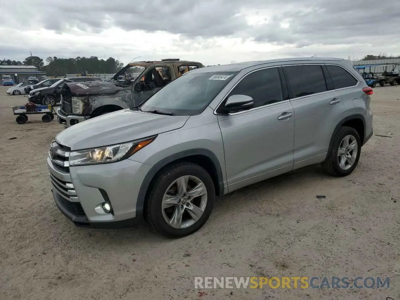 1 Photograph of a damaged car 5TDYZRFH2KS367430 TOYOTA HIGHLANDER 2019