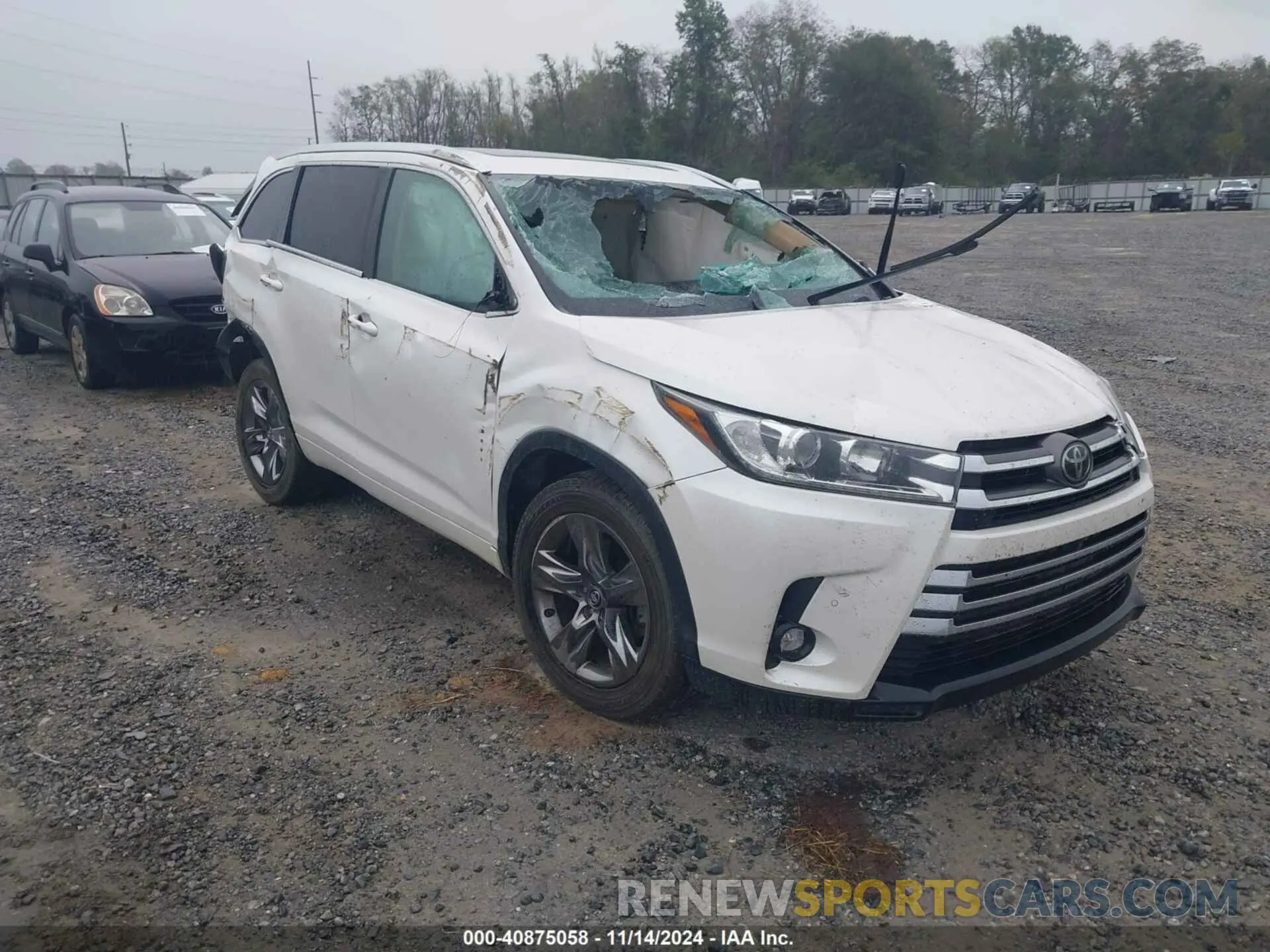 1 Photograph of a damaged car 5TDYZRFH3KS311495 TOYOTA HIGHLANDER 2019