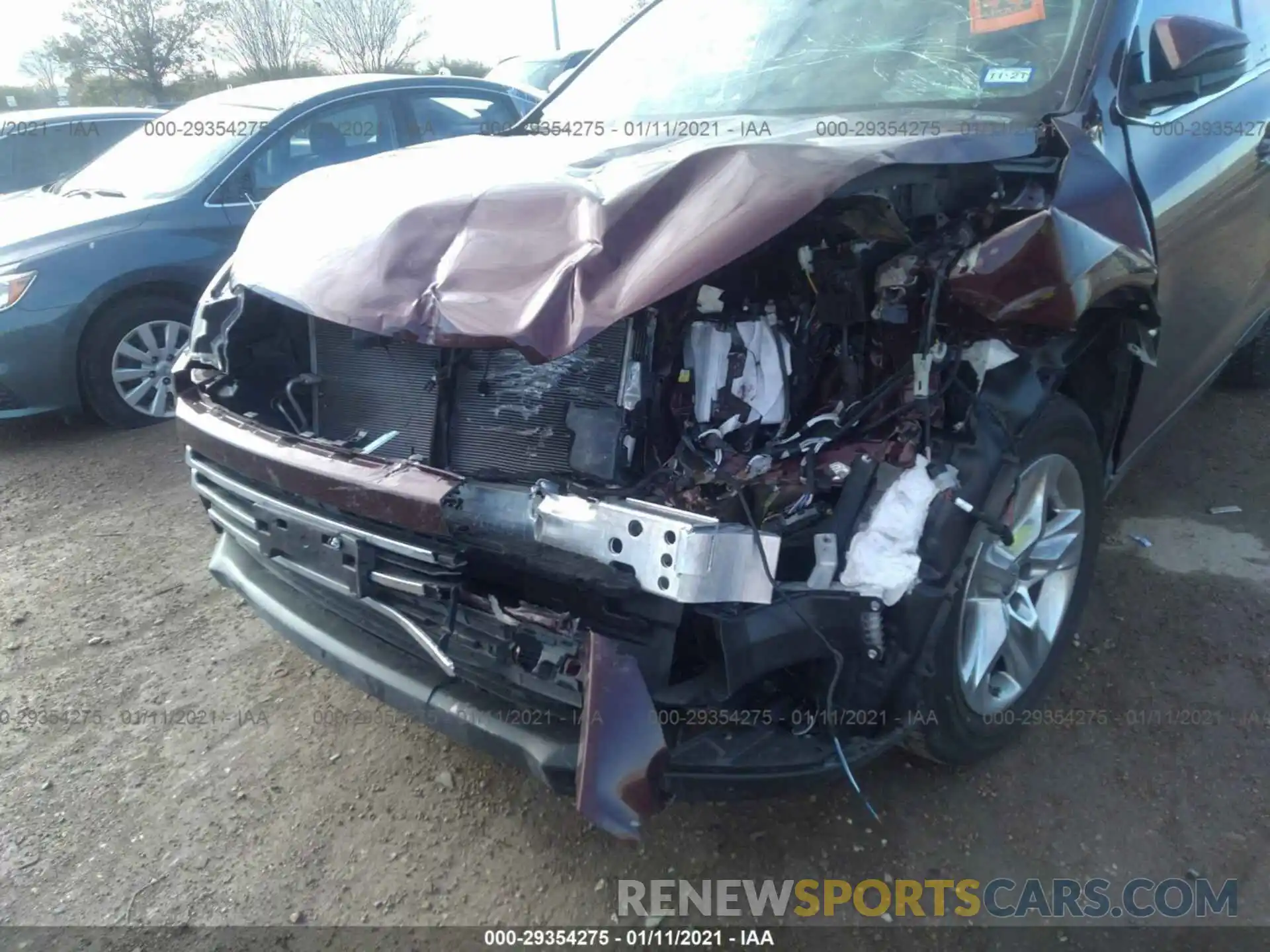 6 Photograph of a damaged car 5TDYZRFH3KS367503 TOYOTA HIGHLANDER 2019