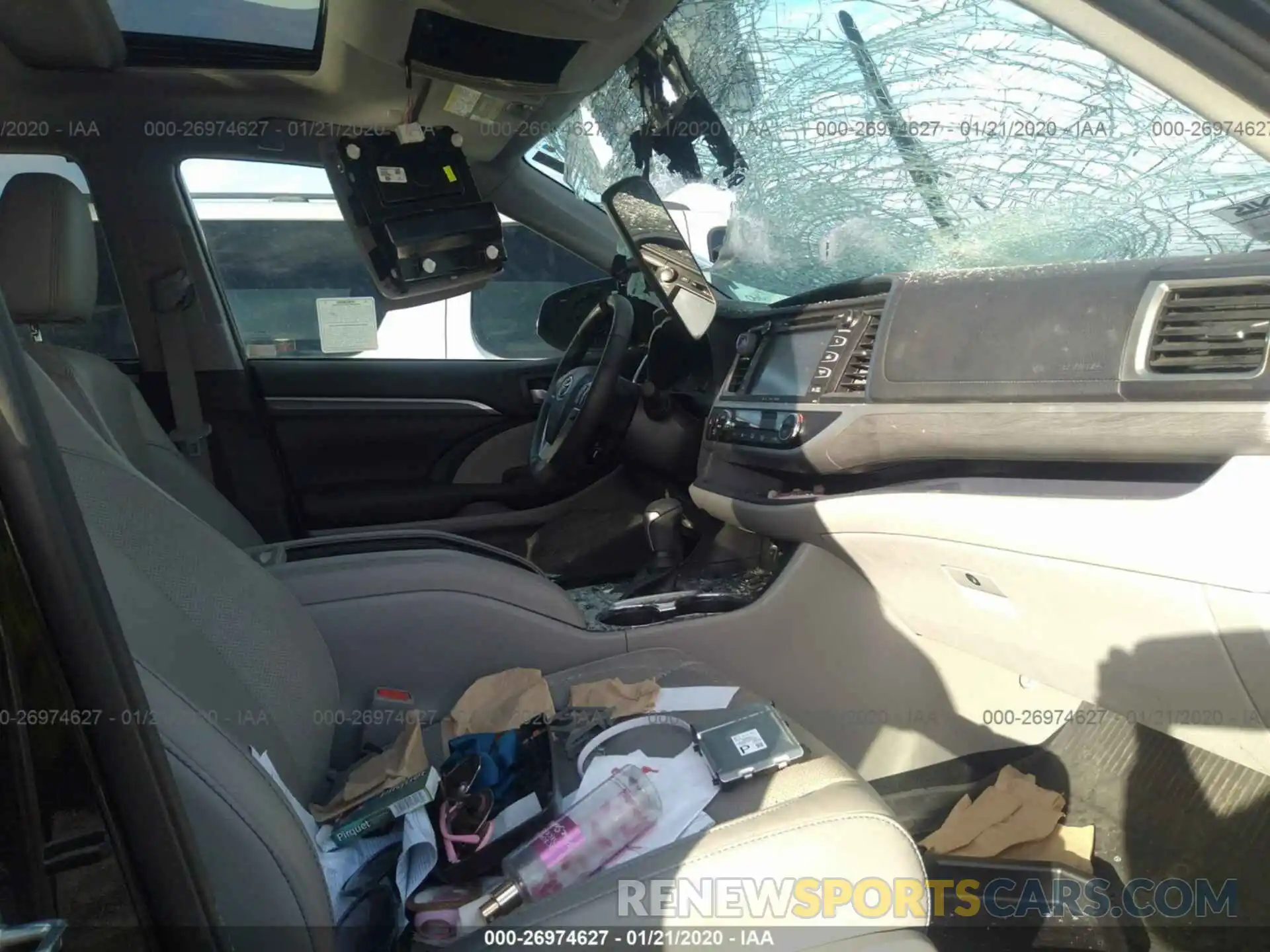 5 Photograph of a damaged car 5TDYZRFH5KS291637 TOYOTA HIGHLANDER 2019