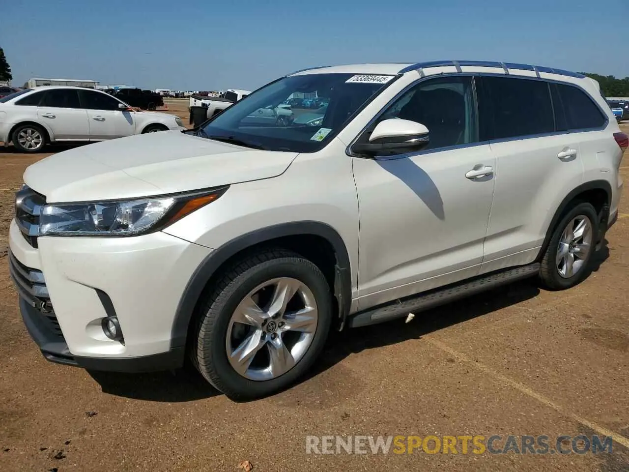 1 Photograph of a damaged car 5TDYZRFH5KS332655 TOYOTA HIGHLANDER 2019