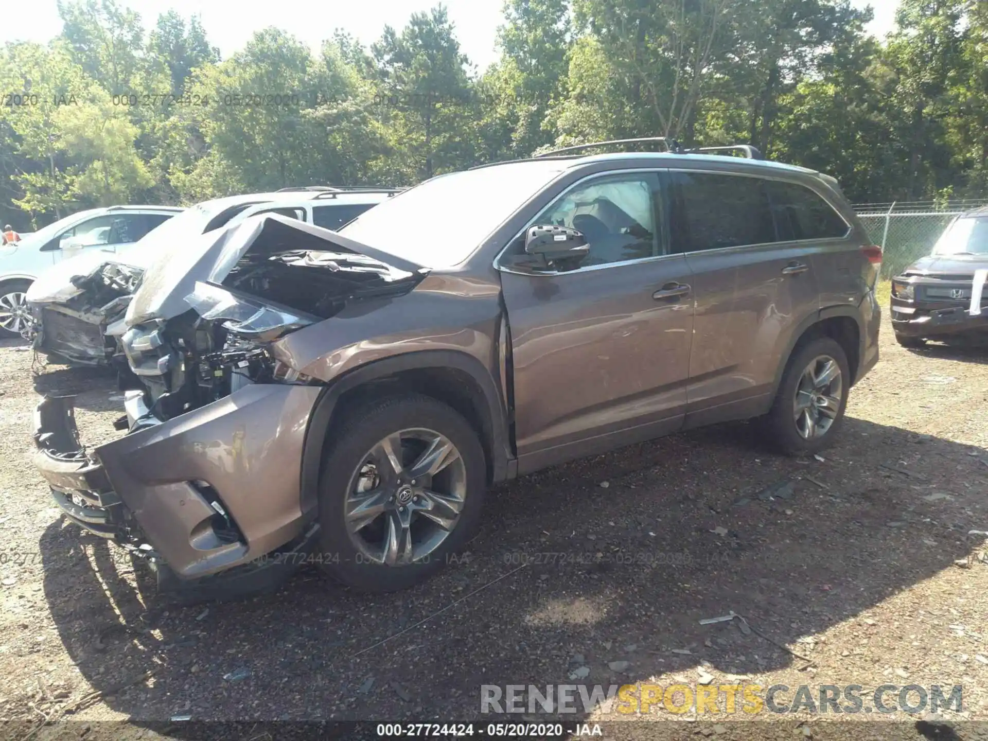 2 Photograph of a damaged car 5TDYZRFH8KS307572 TOYOTA HIGHLANDER 2019