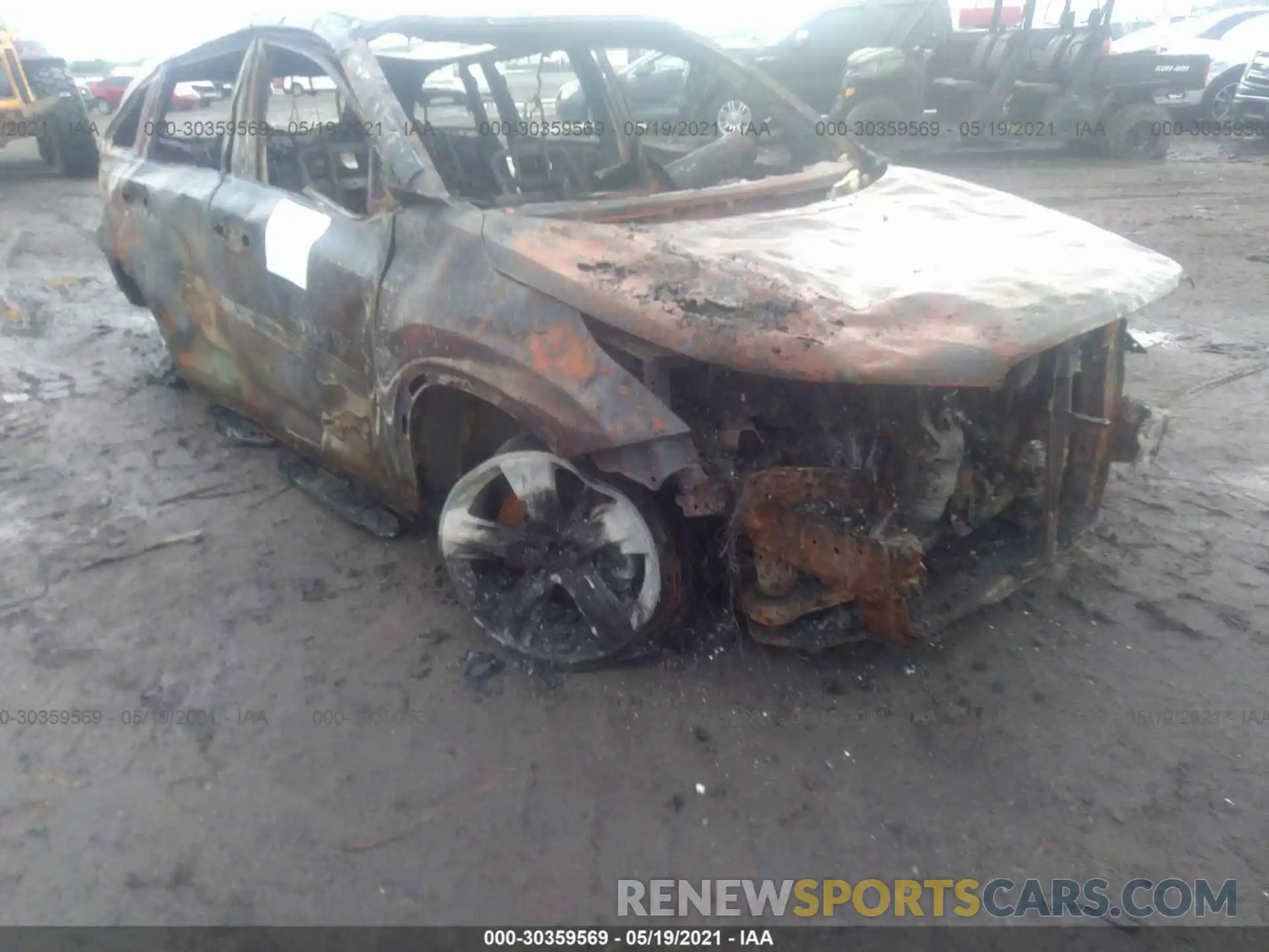 6 Photograph of a damaged car 5TDYZRFH8KS337316 TOYOTA HIGHLANDER 2019