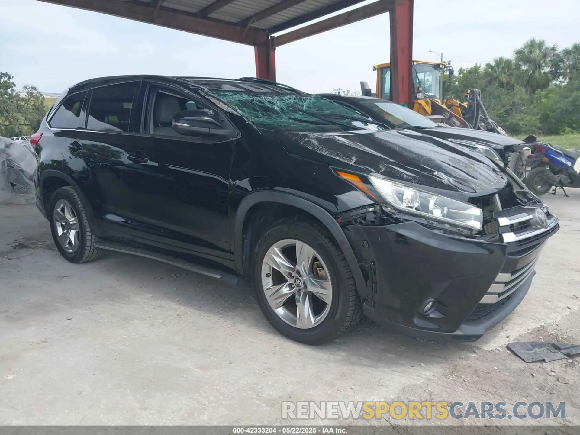 1 Photograph of a damaged car 5TDYZRFH8KS339051 TOYOTA HIGHLANDER 2019