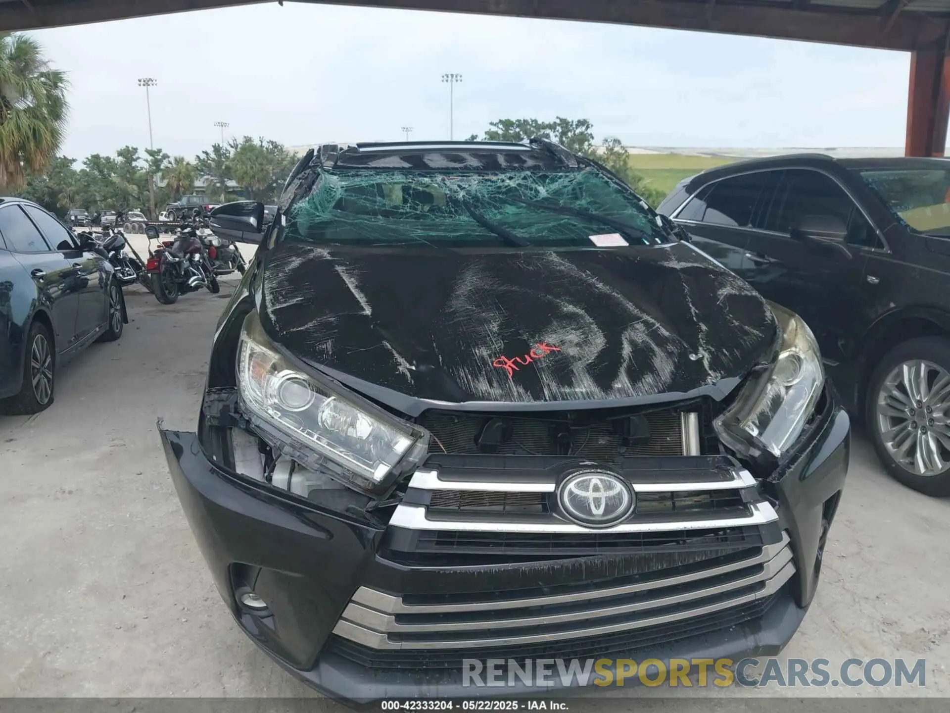 6 Photograph of a damaged car 5TDYZRFH8KS339051 TOYOTA HIGHLANDER 2019