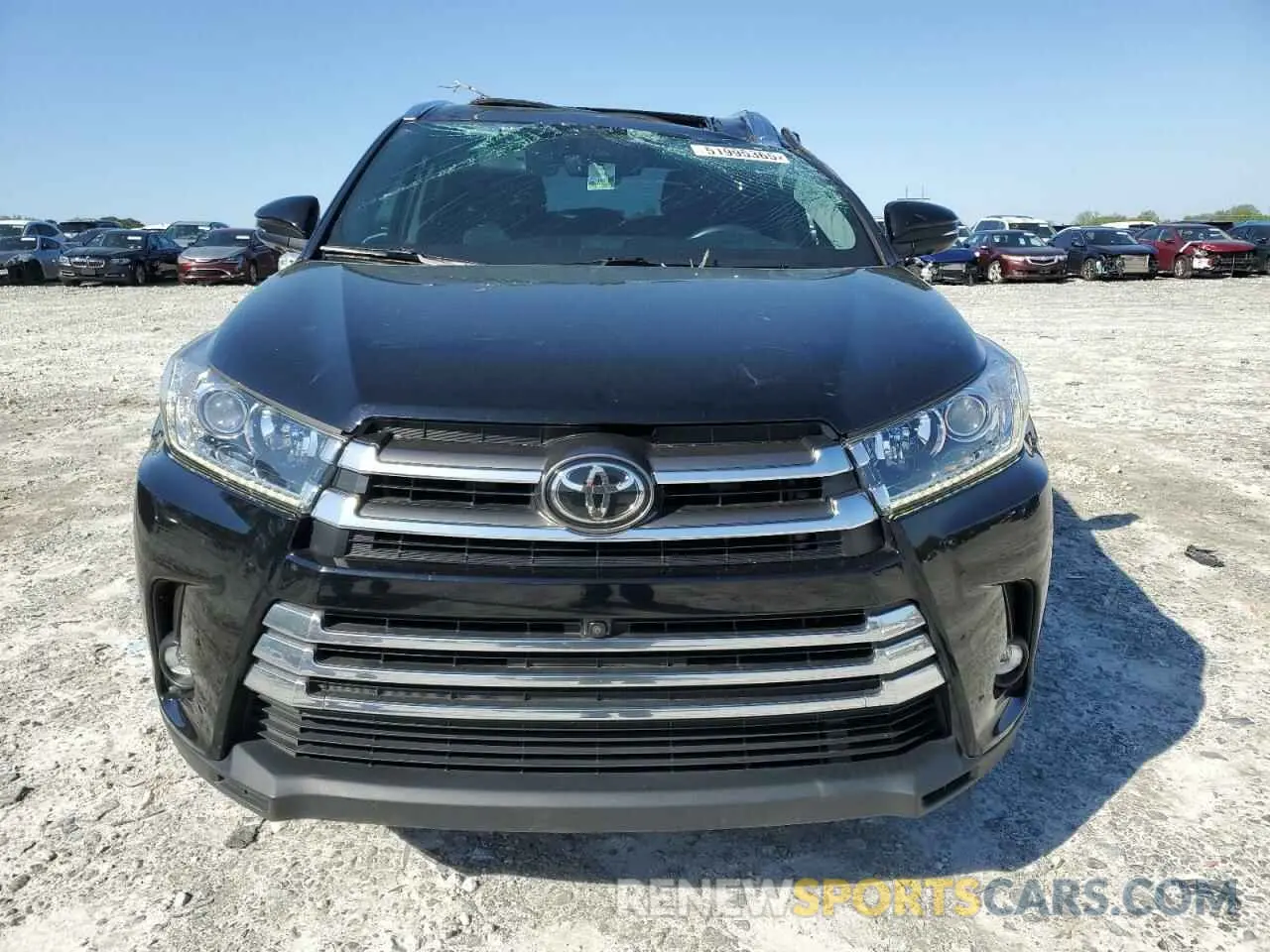 5 Photograph of a damaged car 5TDYZRFH8KS363172 TOYOTA HIGHLANDER 2019