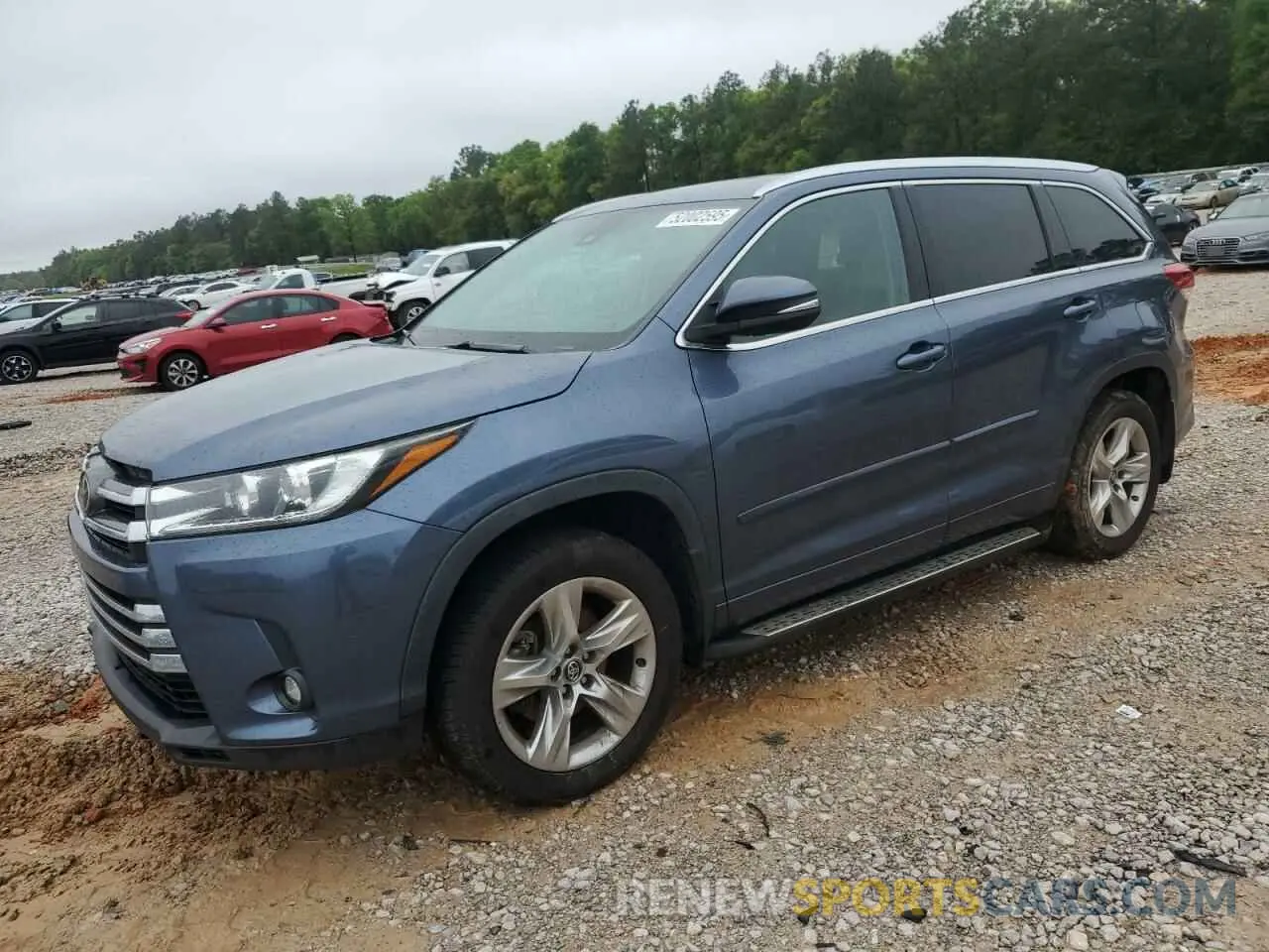 1 Photograph of a damaged car 5TDYZRFH8KS364953 TOYOTA HIGHLANDER 2019