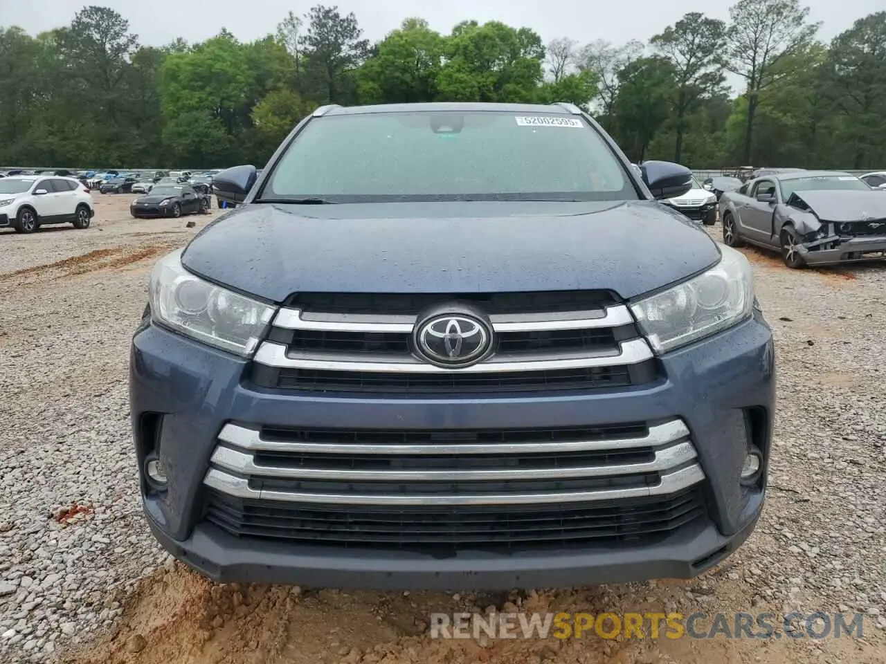 5 Photograph of a damaged car 5TDYZRFH8KS364953 TOYOTA HIGHLANDER 2019