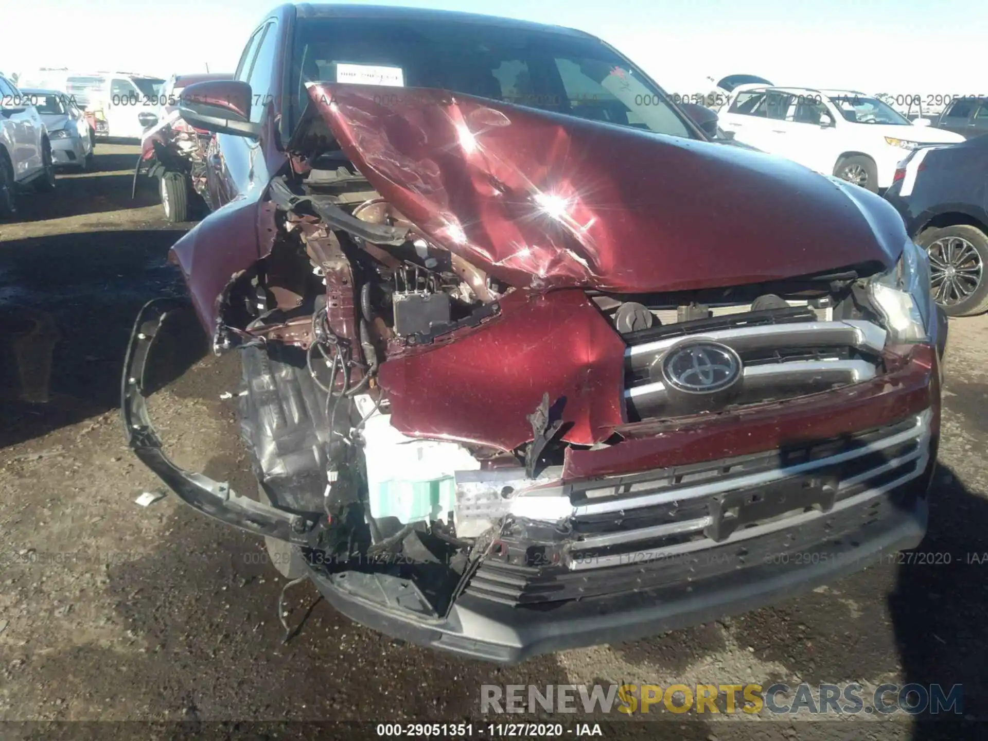 6 Photograph of a damaged car 5TDZARFH3KS046816 TOYOTA HIGHLANDER 2019